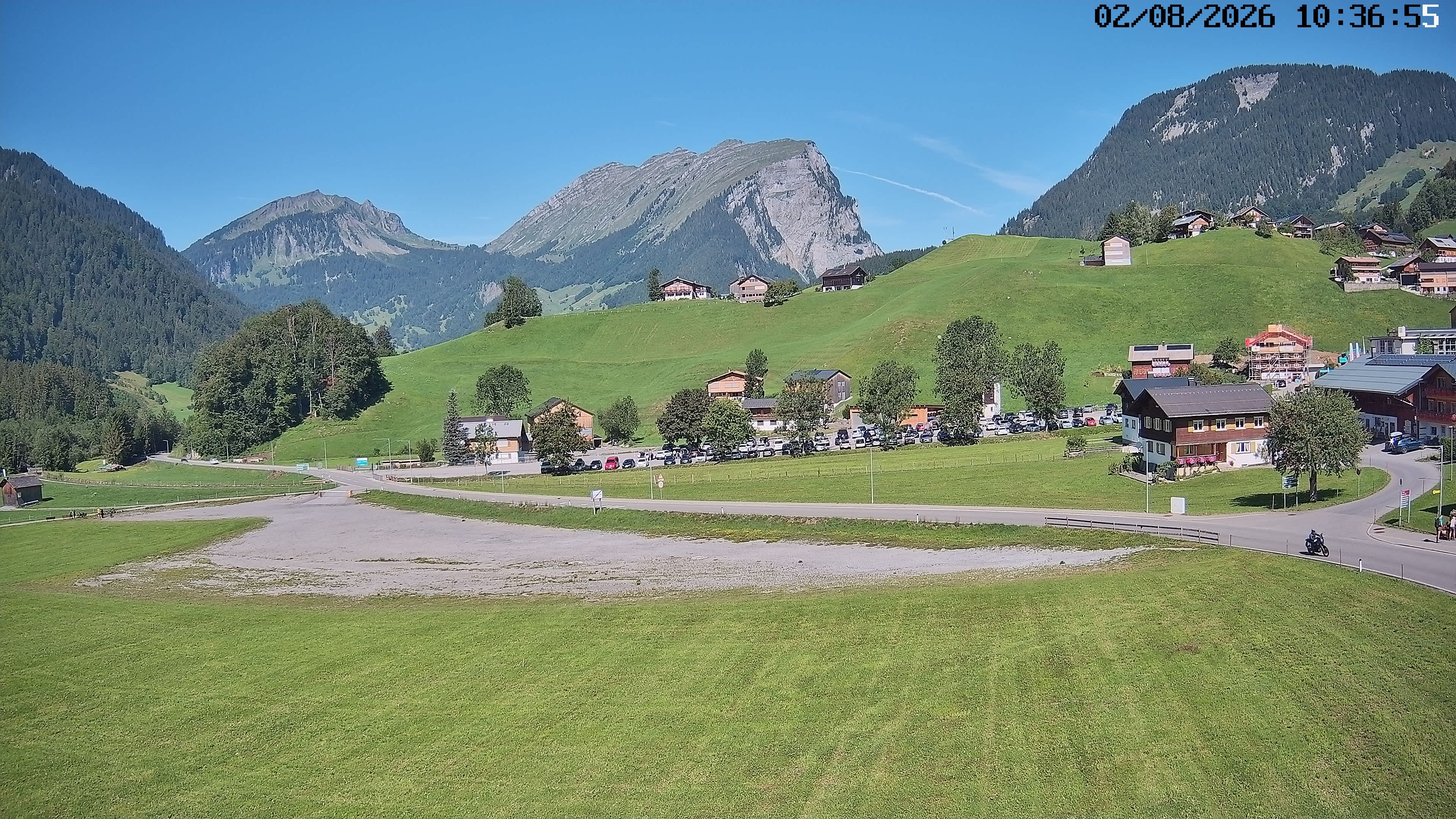 Archiv Foto Webcam Schoppernau: Ausblick Hotel Elisabeth