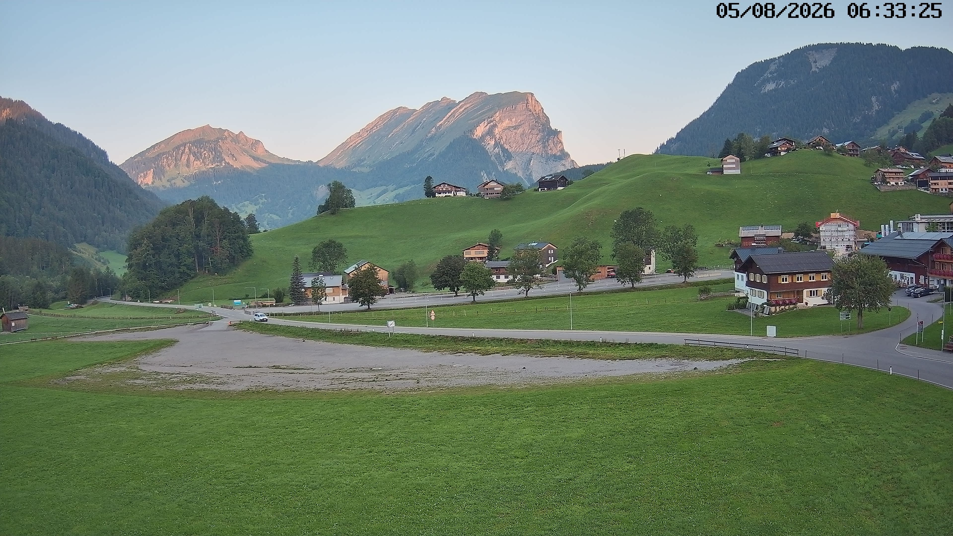 Archiv Foto Webcam Schoppernau: Ausblick Hotel Elisabeth