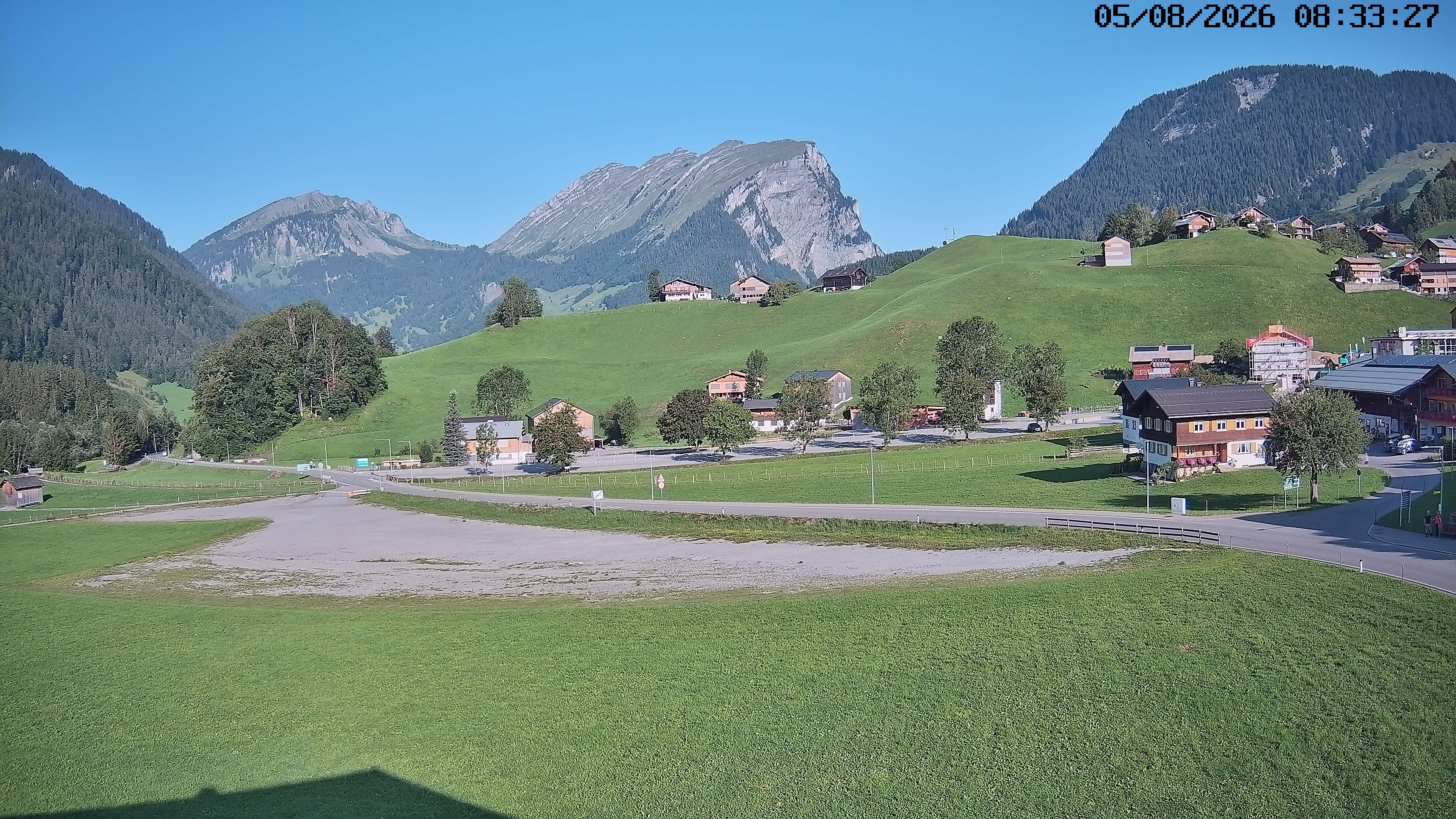 Archiv Foto Webcam Schoppernau: Ausblick Hotel Elisabeth