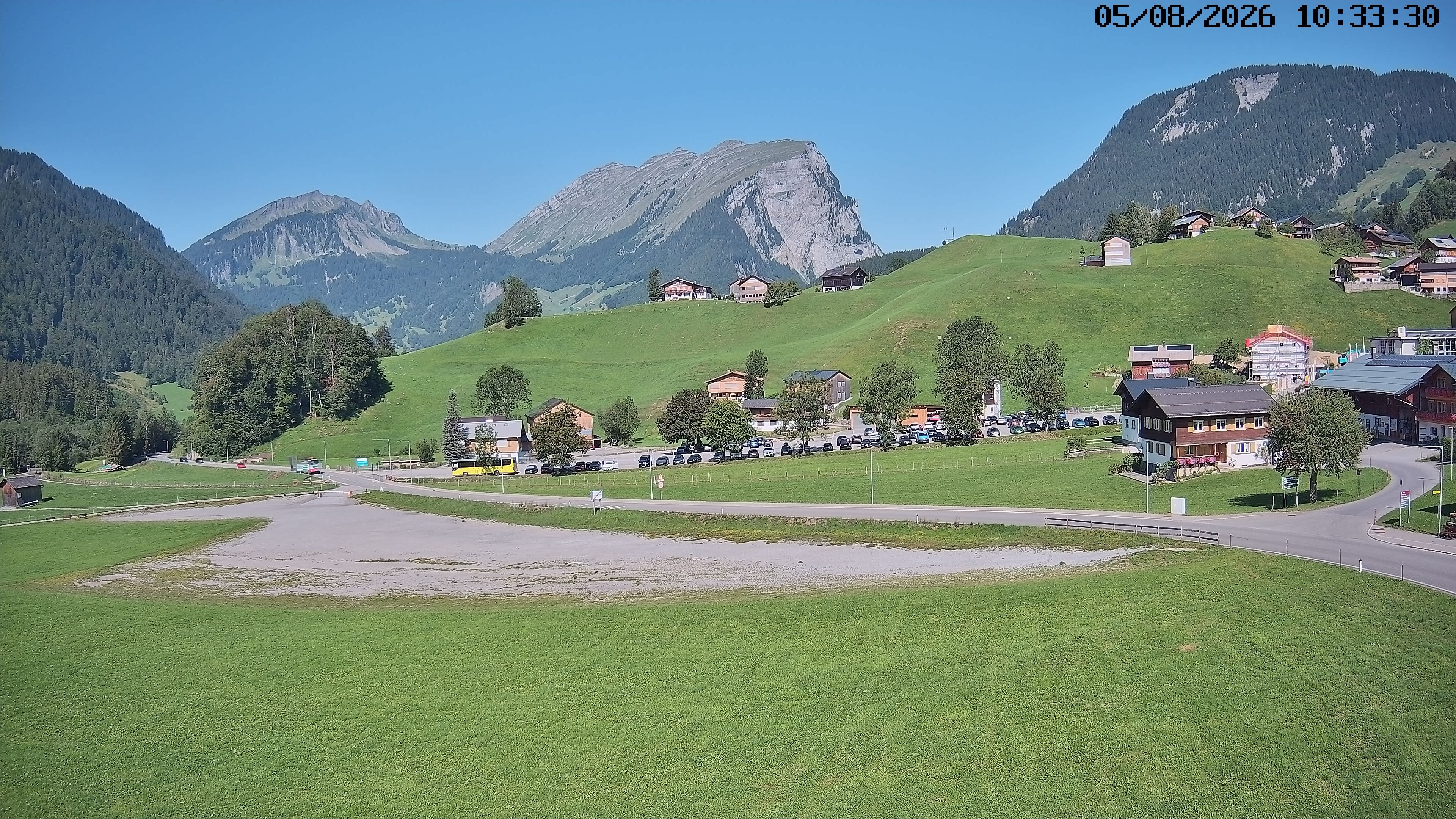 Archiv Foto Webcam Schoppernau: Ausblick Hotel Elisabeth