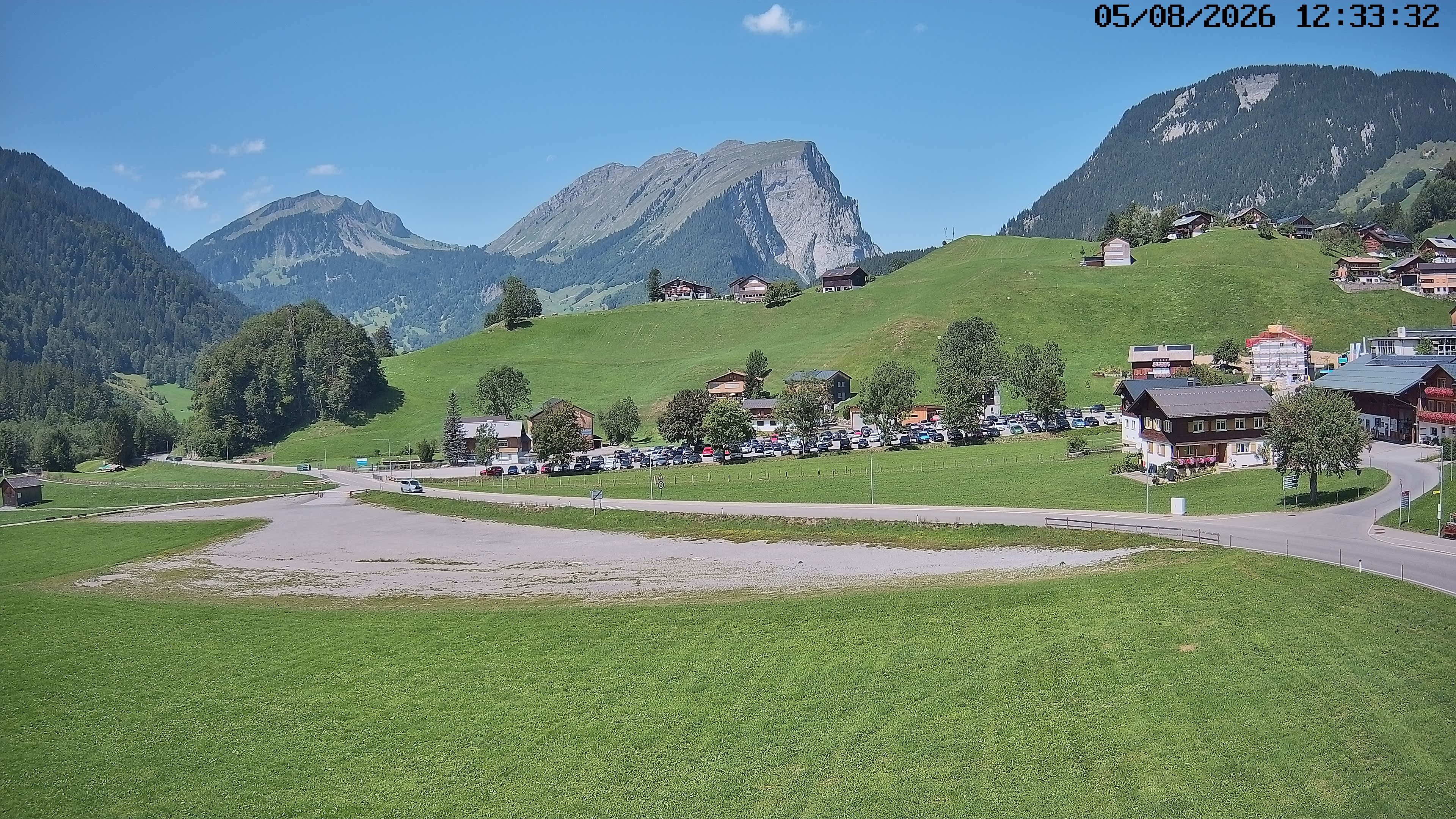 Archiv Foto Webcam Schoppernau: Ausblick Hotel Elisabeth