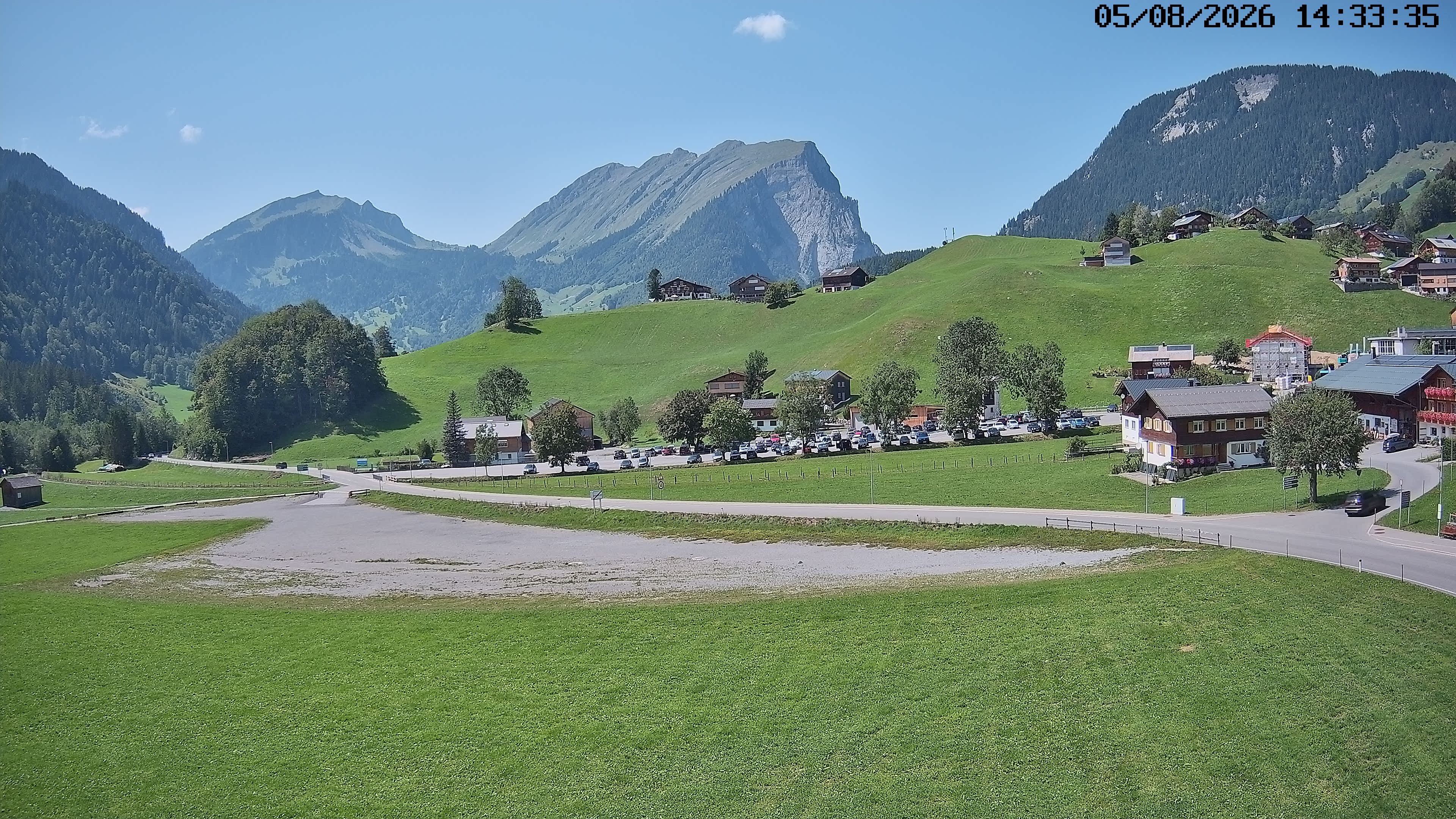 Archiv Foto Webcam Schoppernau: Ausblick Hotel Elisabeth