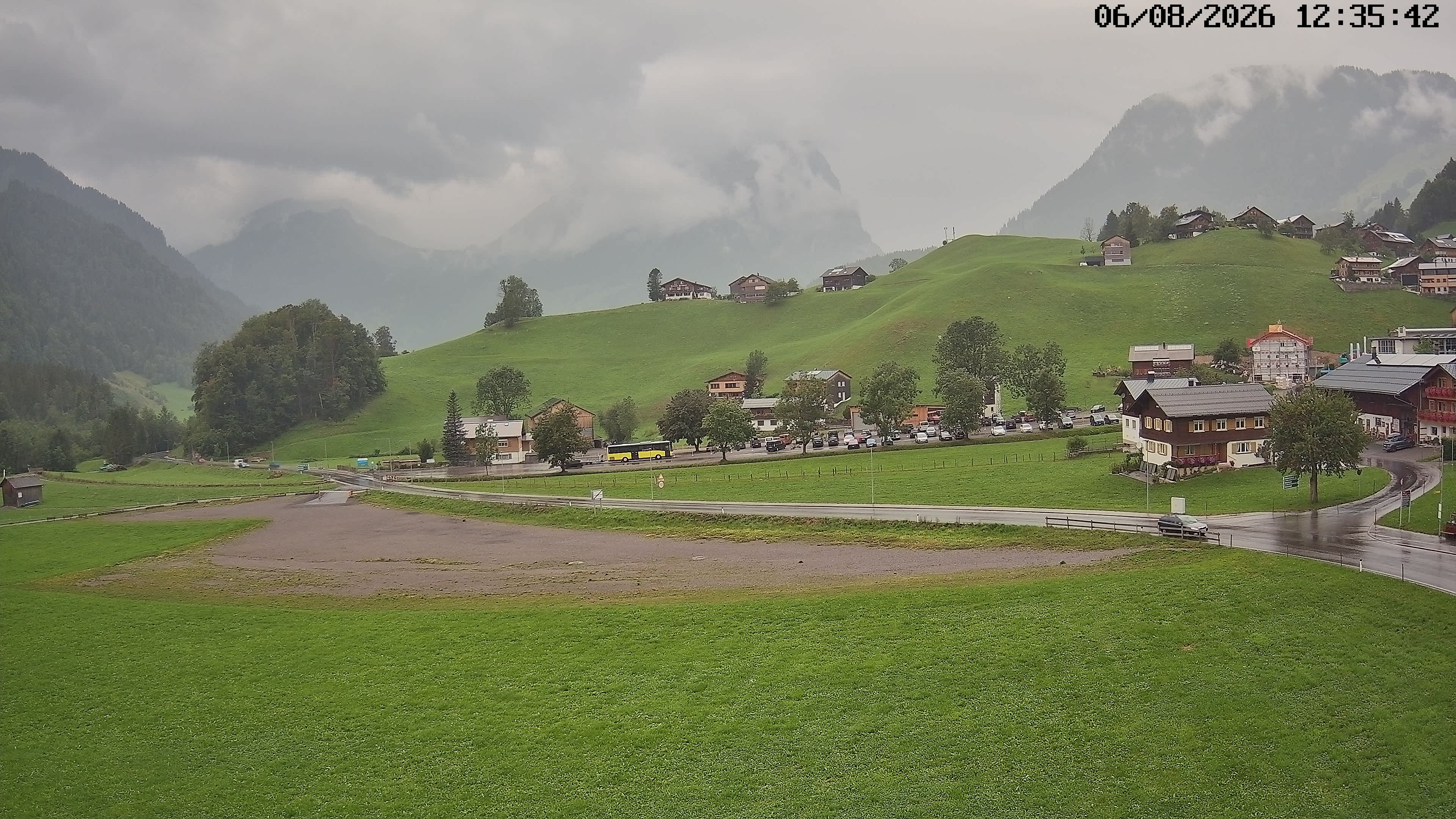 Archiv Foto Webcam Schoppernau: Ausblick Hotel Elisabeth