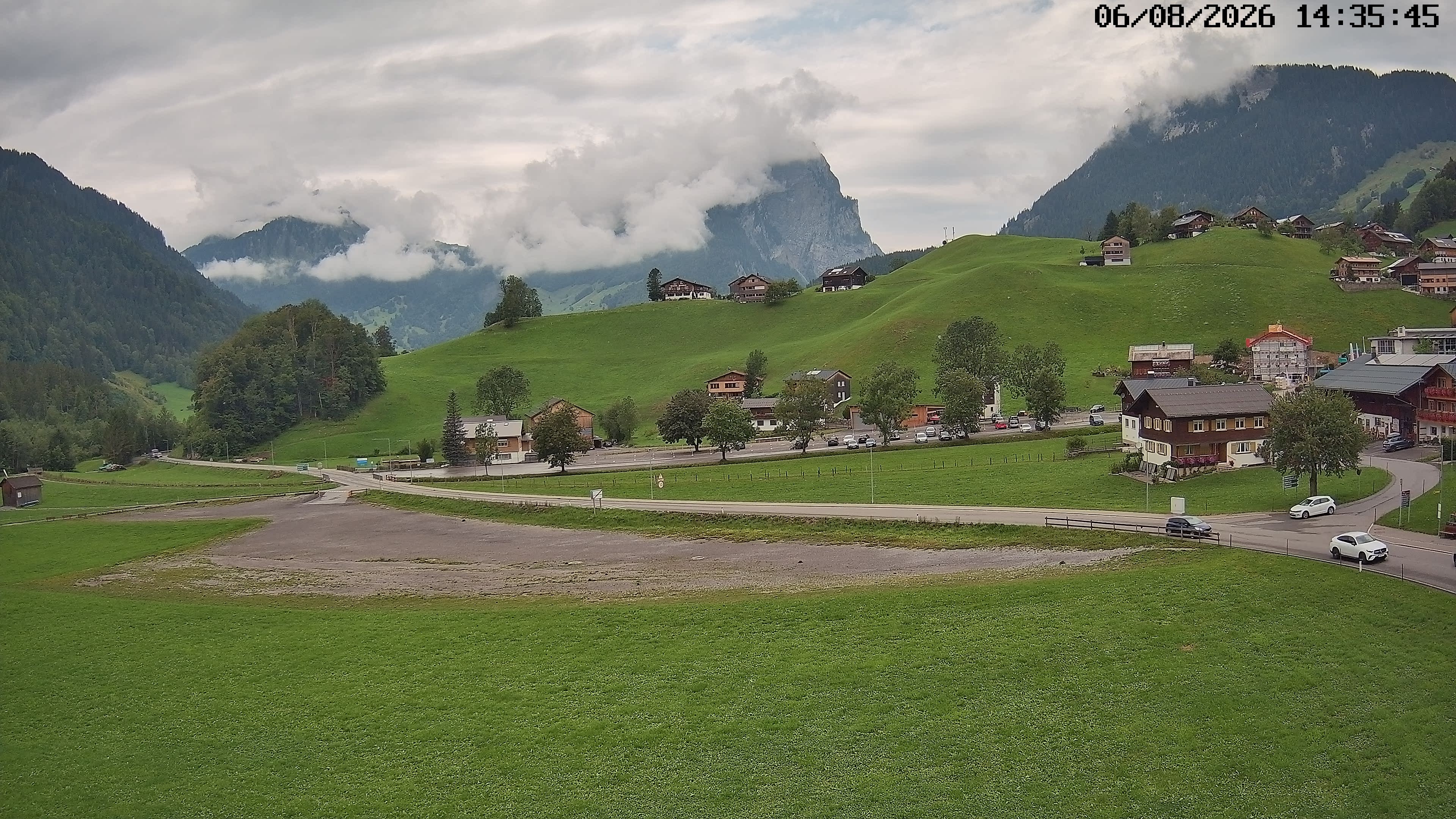 Archiv Foto Webcam Schoppernau: Ausblick Hotel Elisabeth