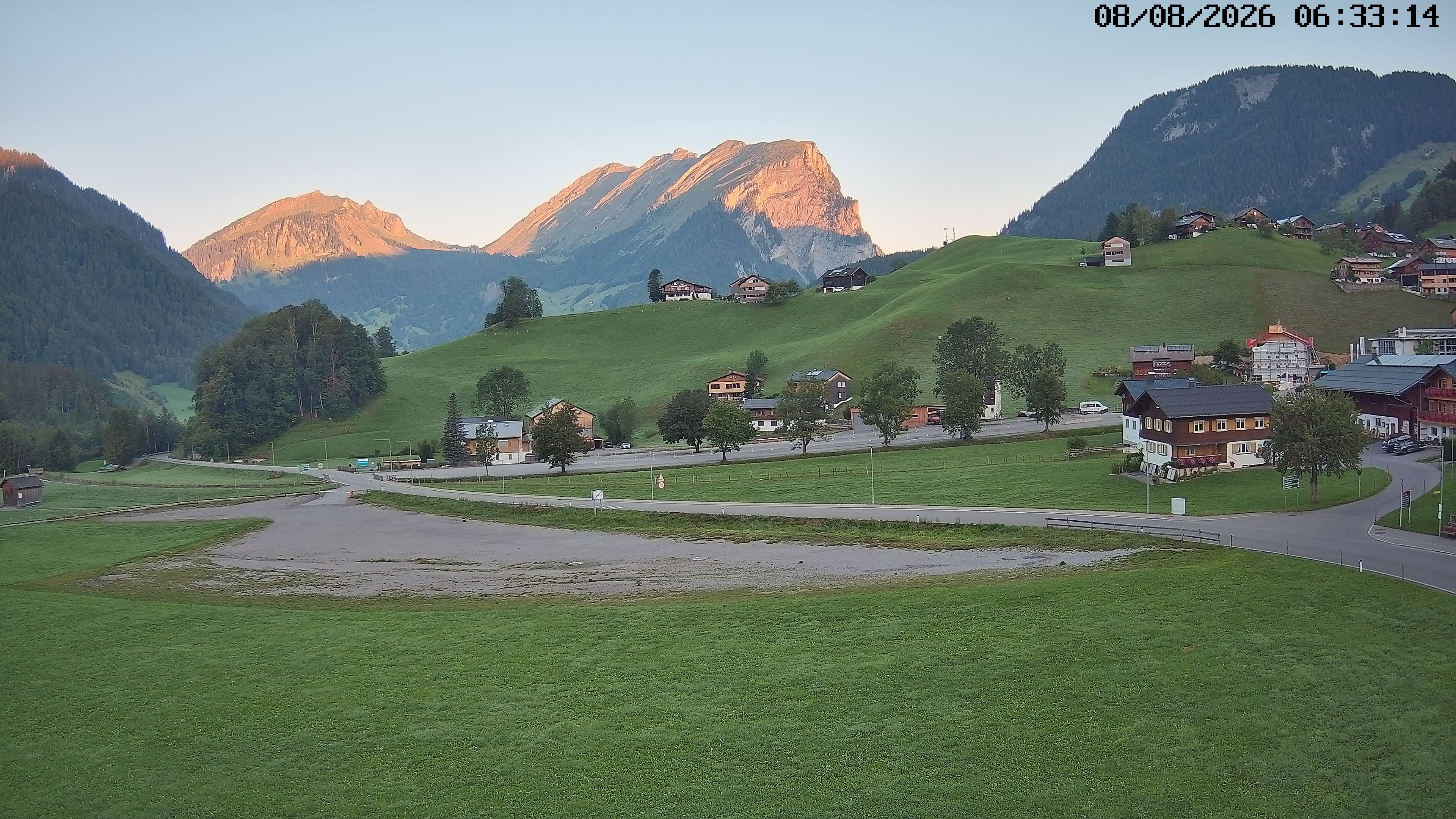Archiv Foto Webcam Schoppernau: Ausblick Hotel Elisabeth
