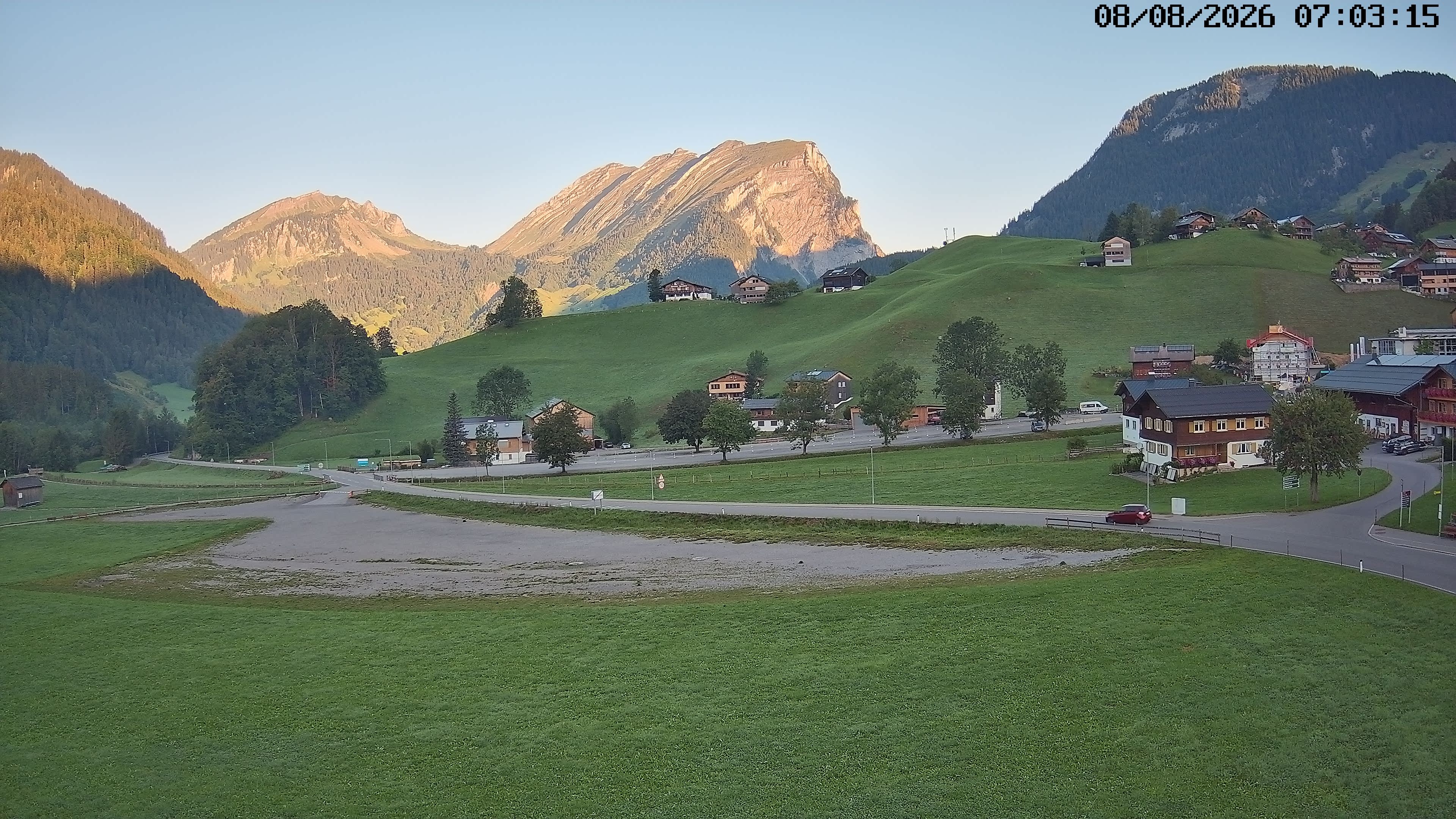 Archiv Foto Webcam Schoppernau: Ausblick Hotel Elisabeth