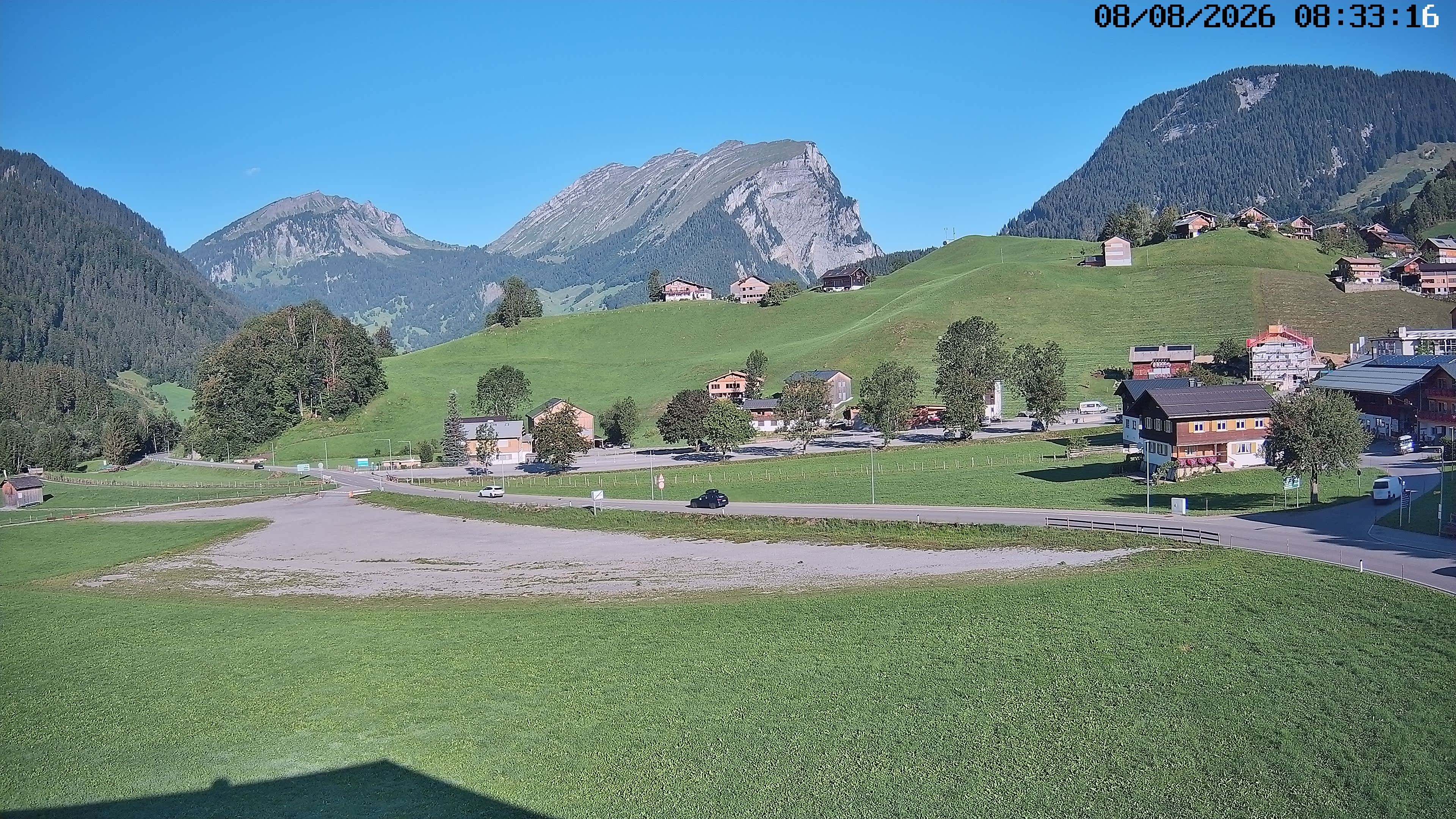 Archiv Foto Webcam Schoppernau: Ausblick Hotel Elisabeth