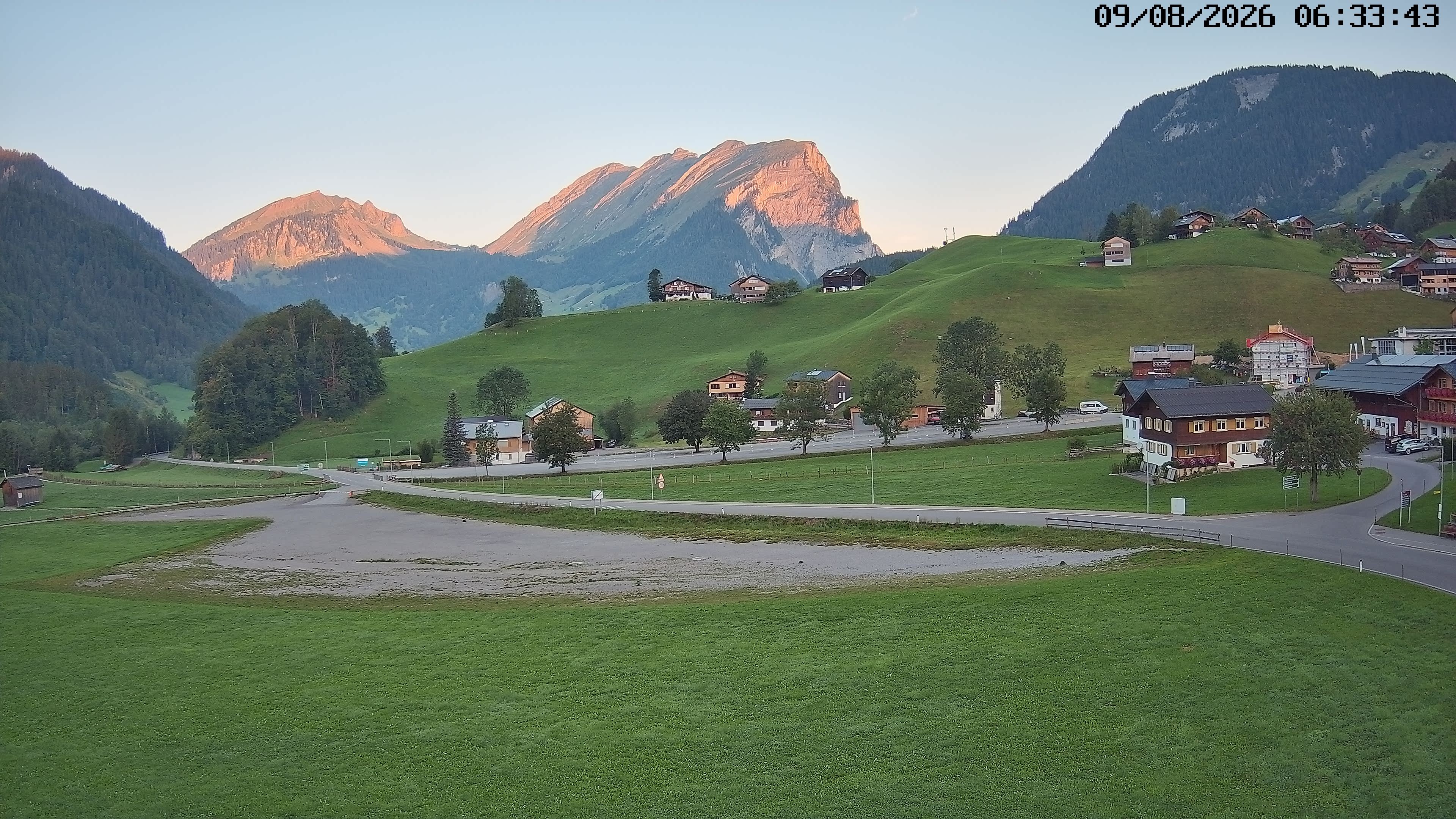 Archiv Foto Webcam Schoppernau: Ausblick Hotel Elisabeth
