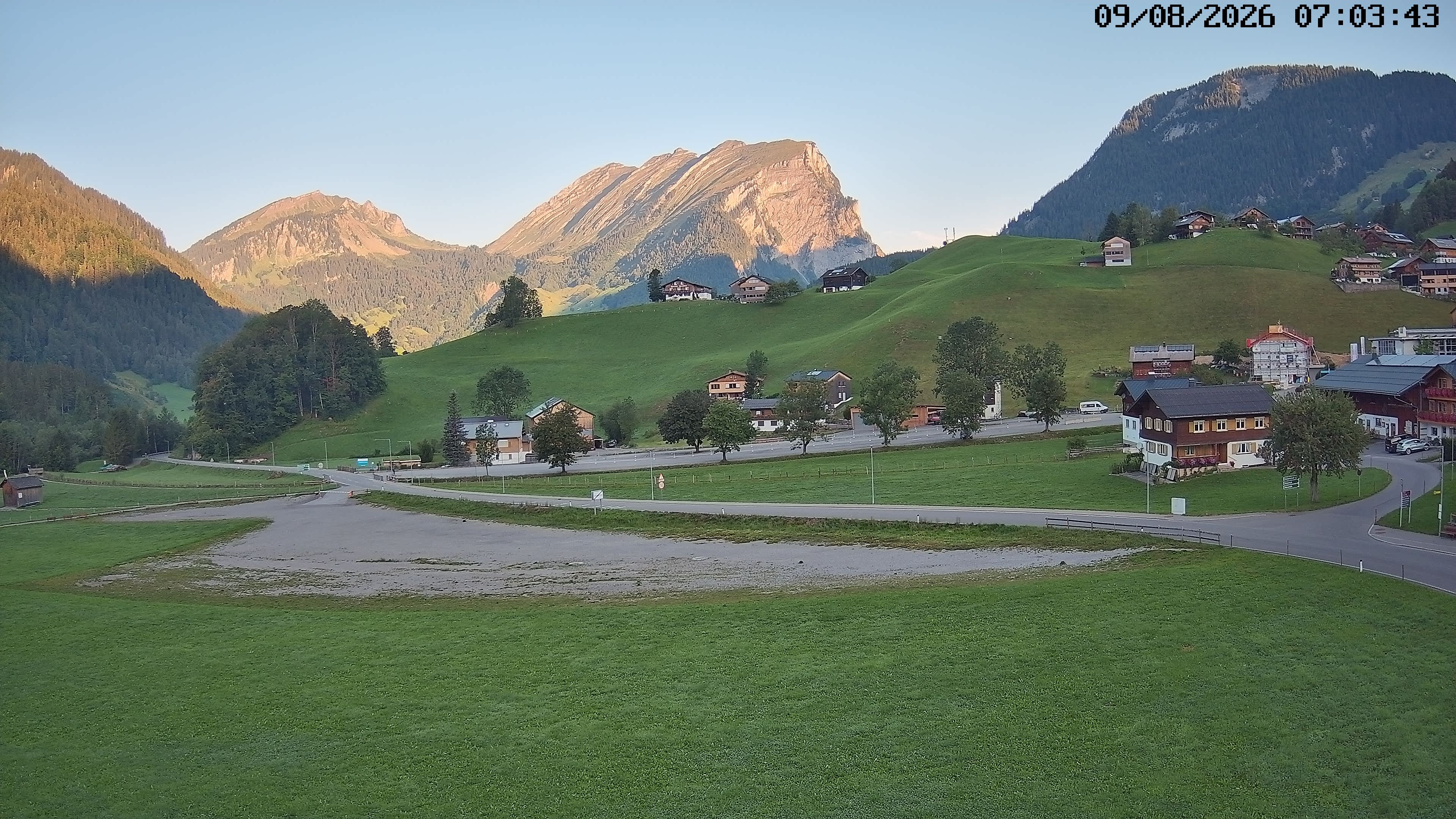 Archiv Foto Webcam Schoppernau: Ausblick Hotel Elisabeth
