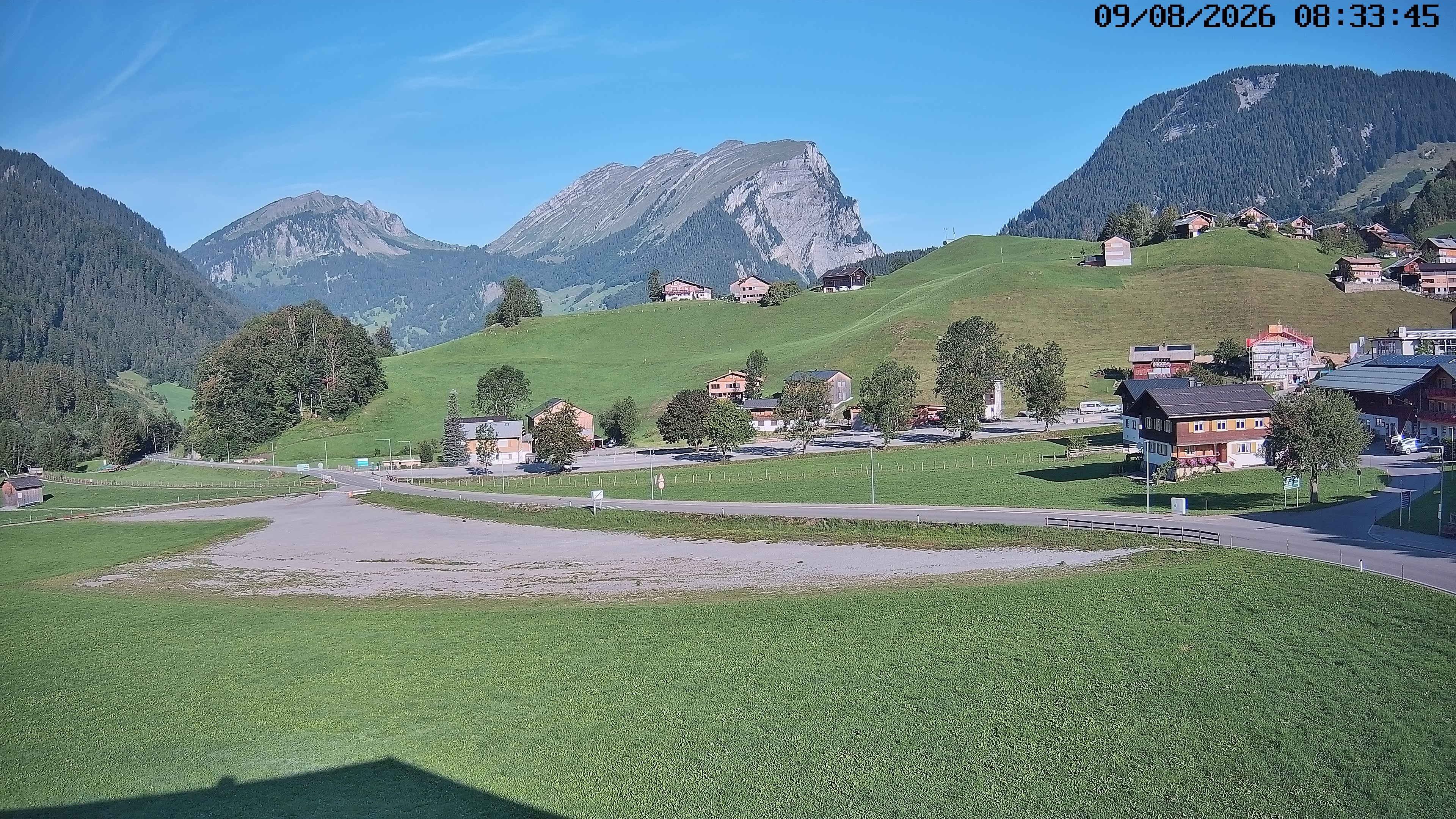 Archiv Foto Webcam Schoppernau: Ausblick Hotel Elisabeth