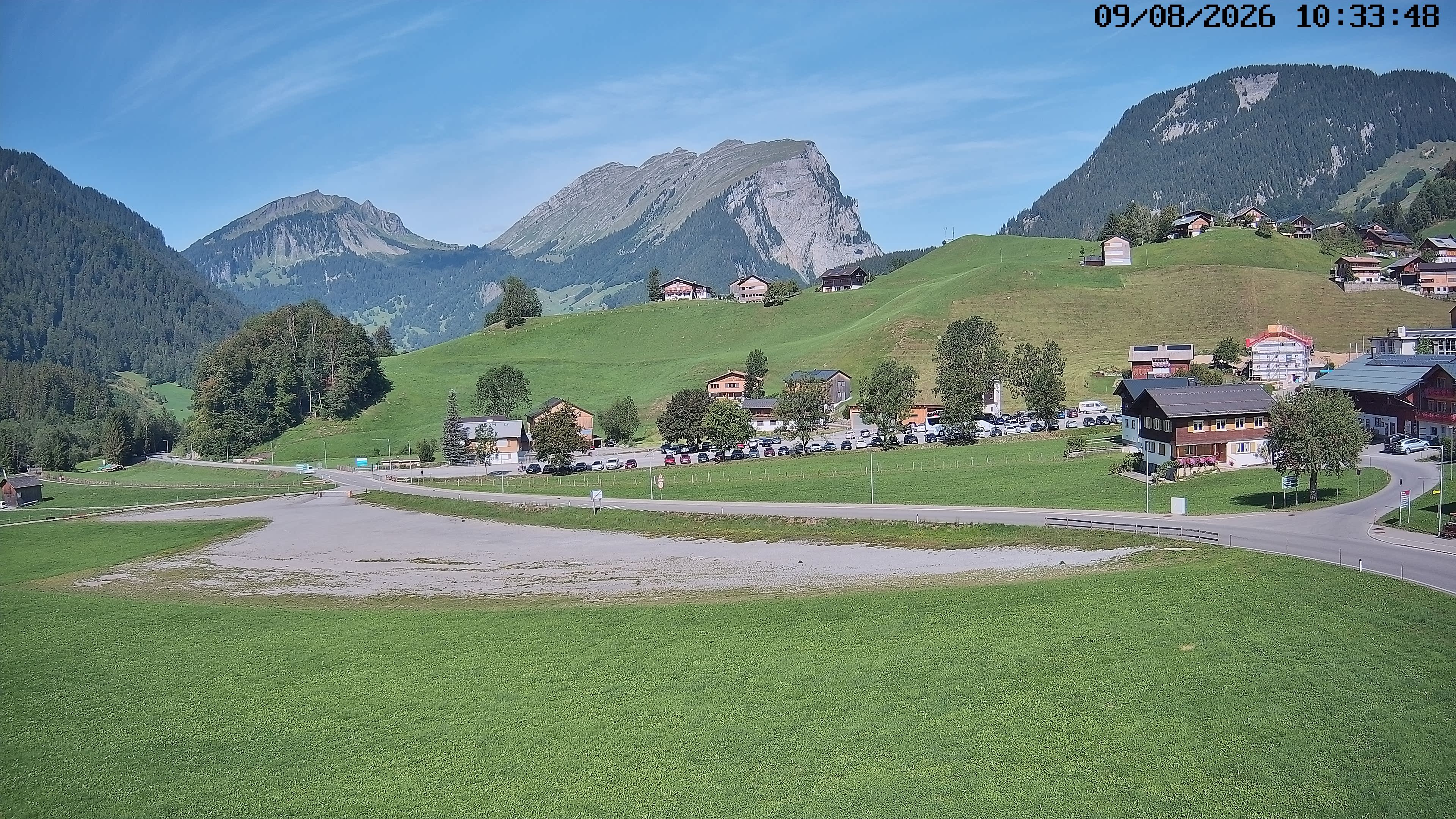 Archiv Foto Webcam Schoppernau: Ausblick Hotel Elisabeth