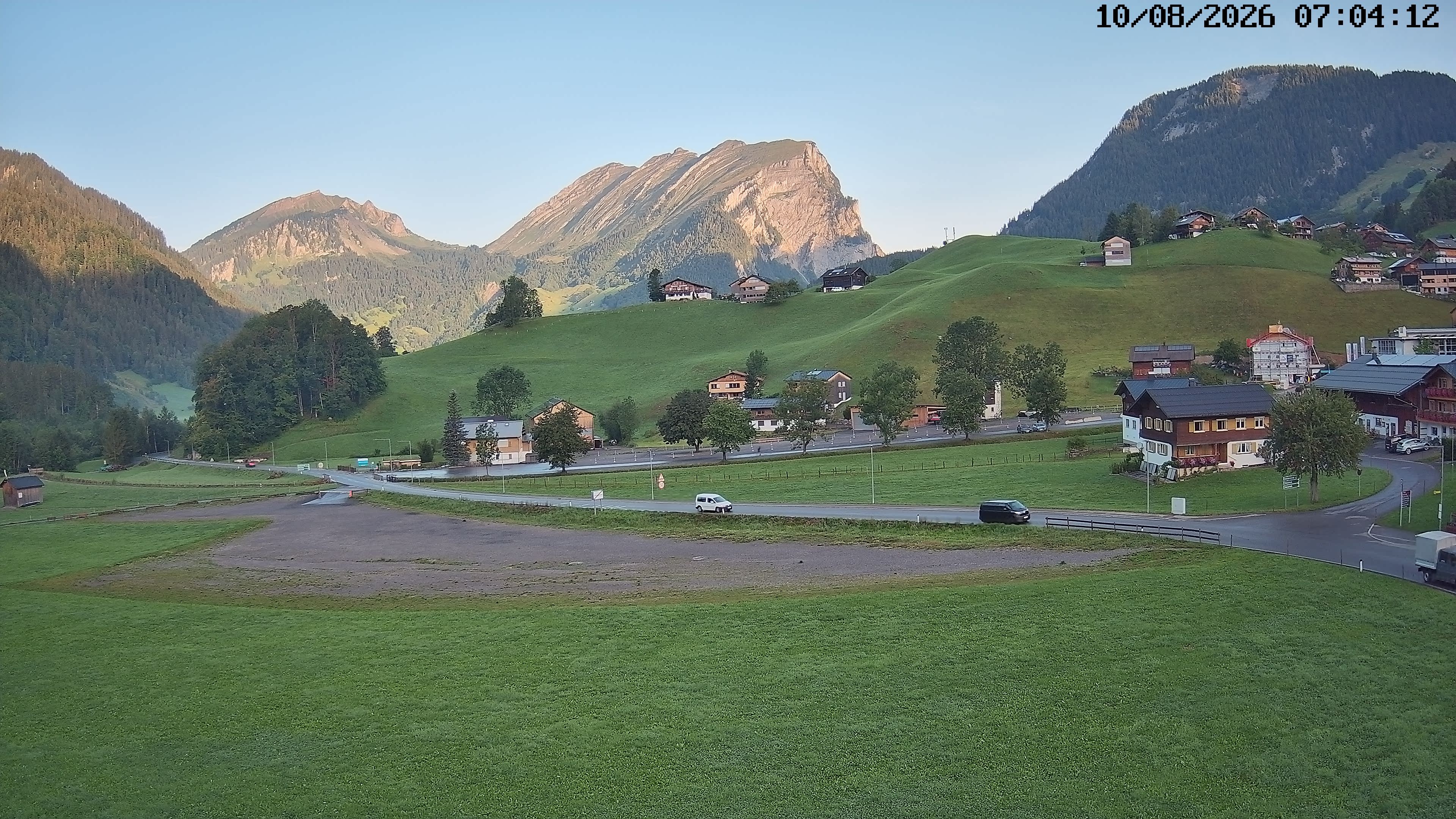 Archiv Foto Webcam Schoppernau: Ausblick Hotel Elisabeth