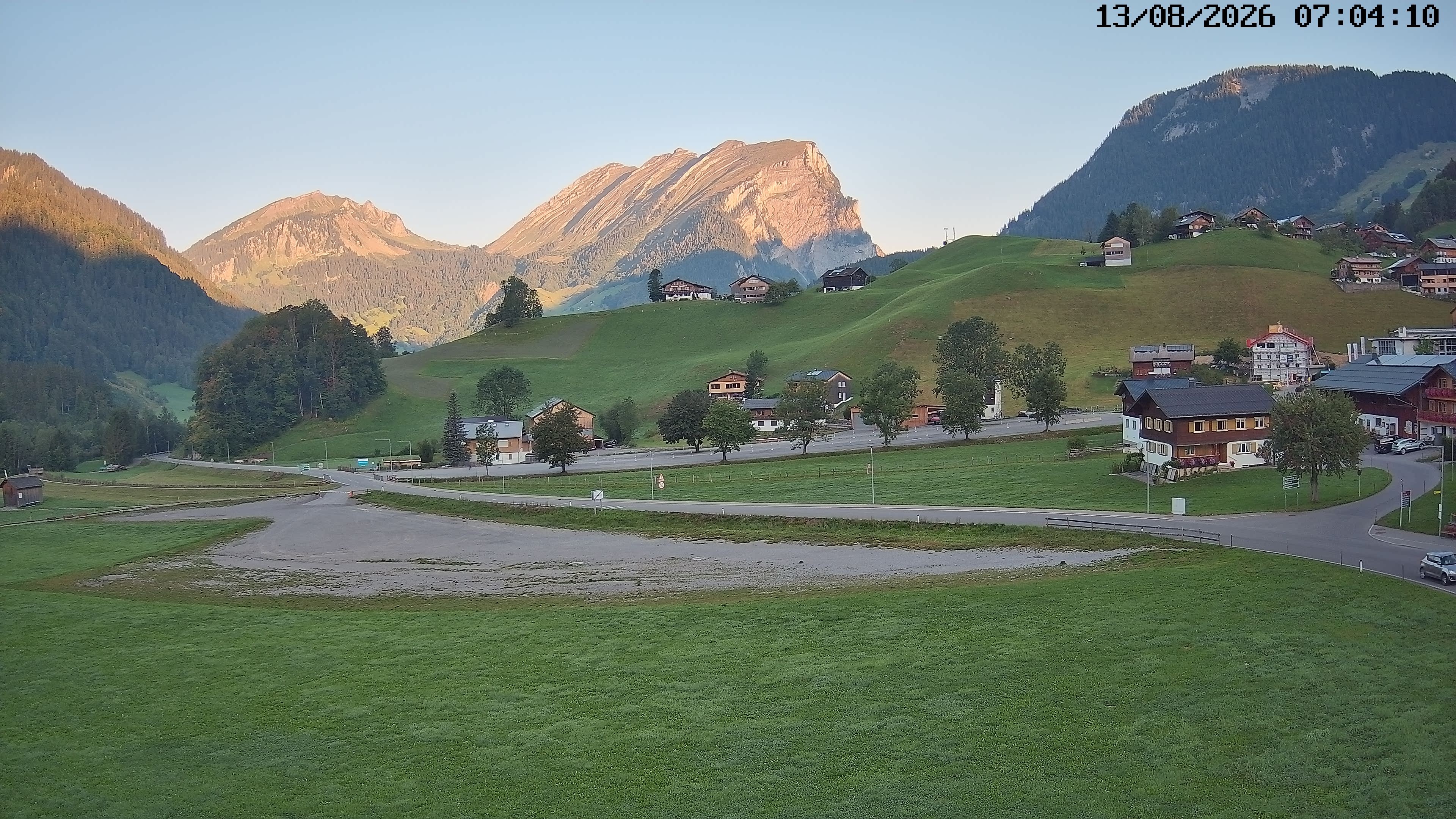 Archiv Foto Webcam Schoppernau: Ausblick Hotel Elisabeth