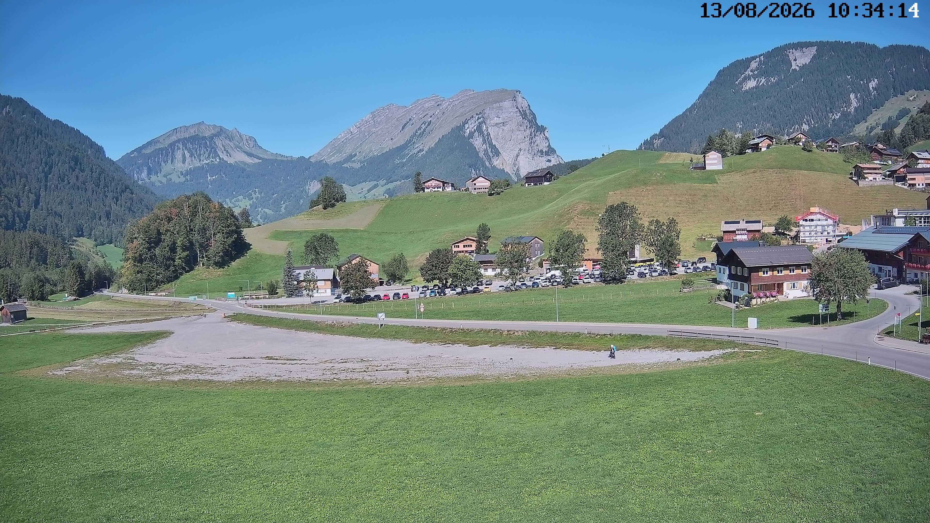 Archiv Foto Webcam Schoppernau: Ausblick Hotel Elisabeth