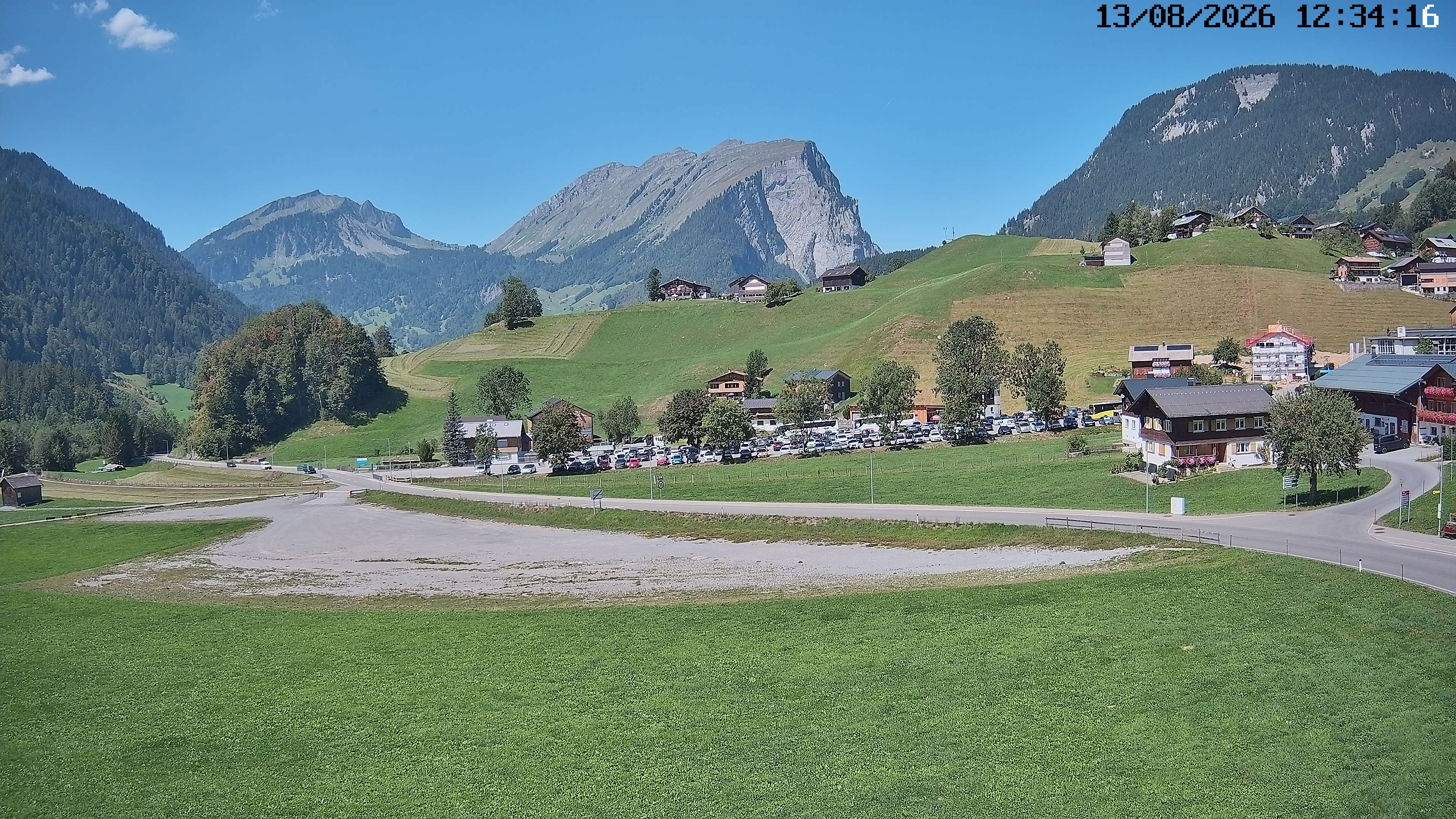 Archiv Foto Webcam Schoppernau: Ausblick Hotel Elisabeth