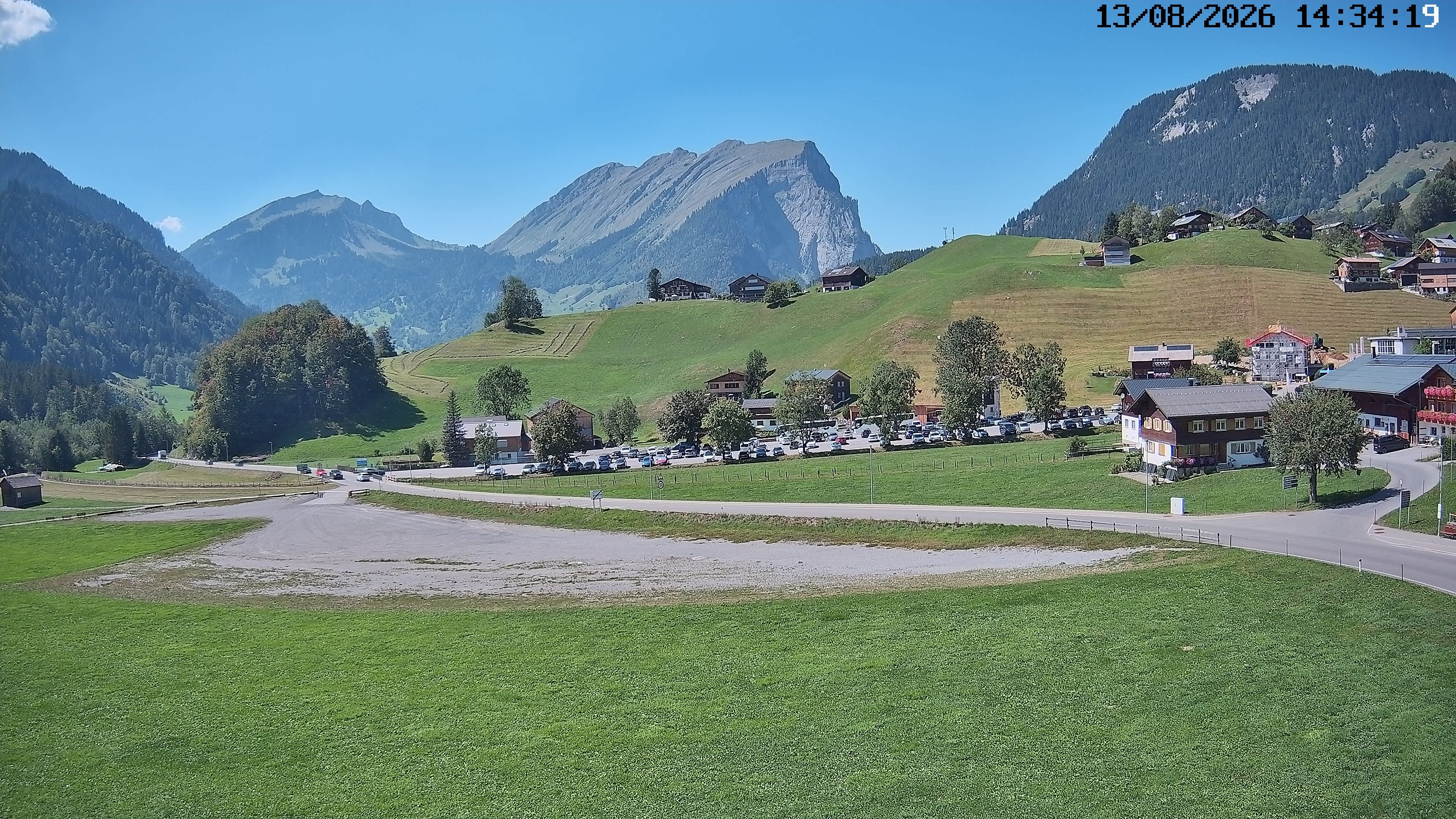 Archiv Foto Webcam Schoppernau: Ausblick Hotel Elisabeth