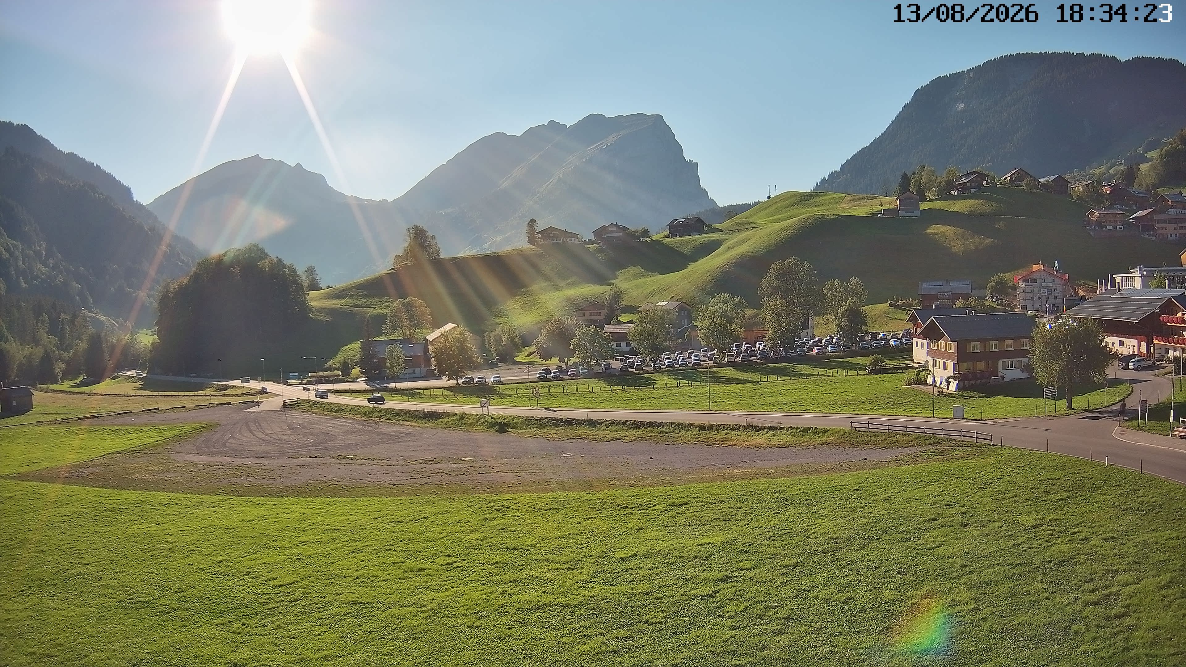 Archiv Foto Webcam Schoppernau: Ausblick Hotel Elisabeth