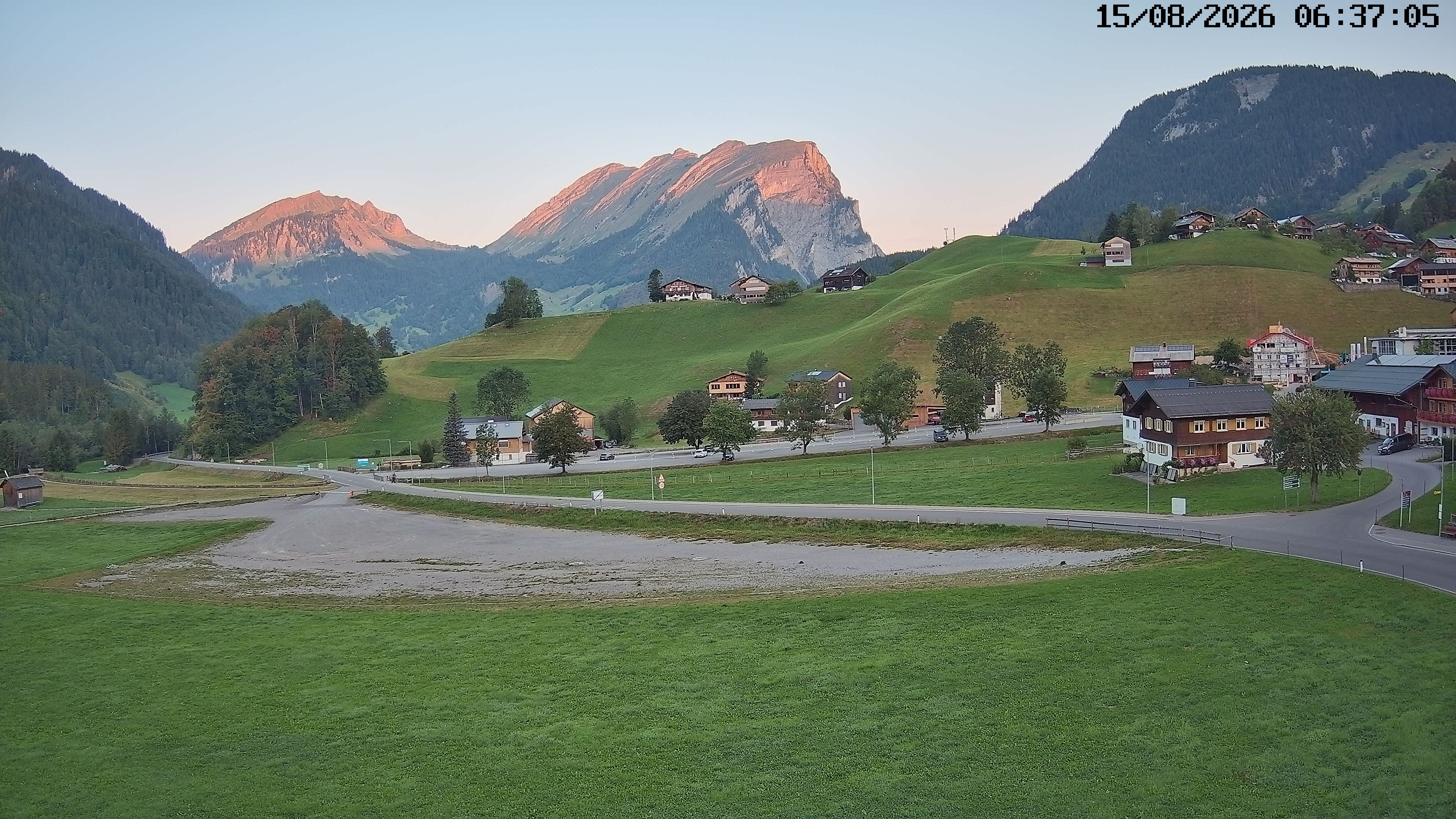 Archiv Foto Webcam Schoppernau: Ausblick Hotel Elisabeth
