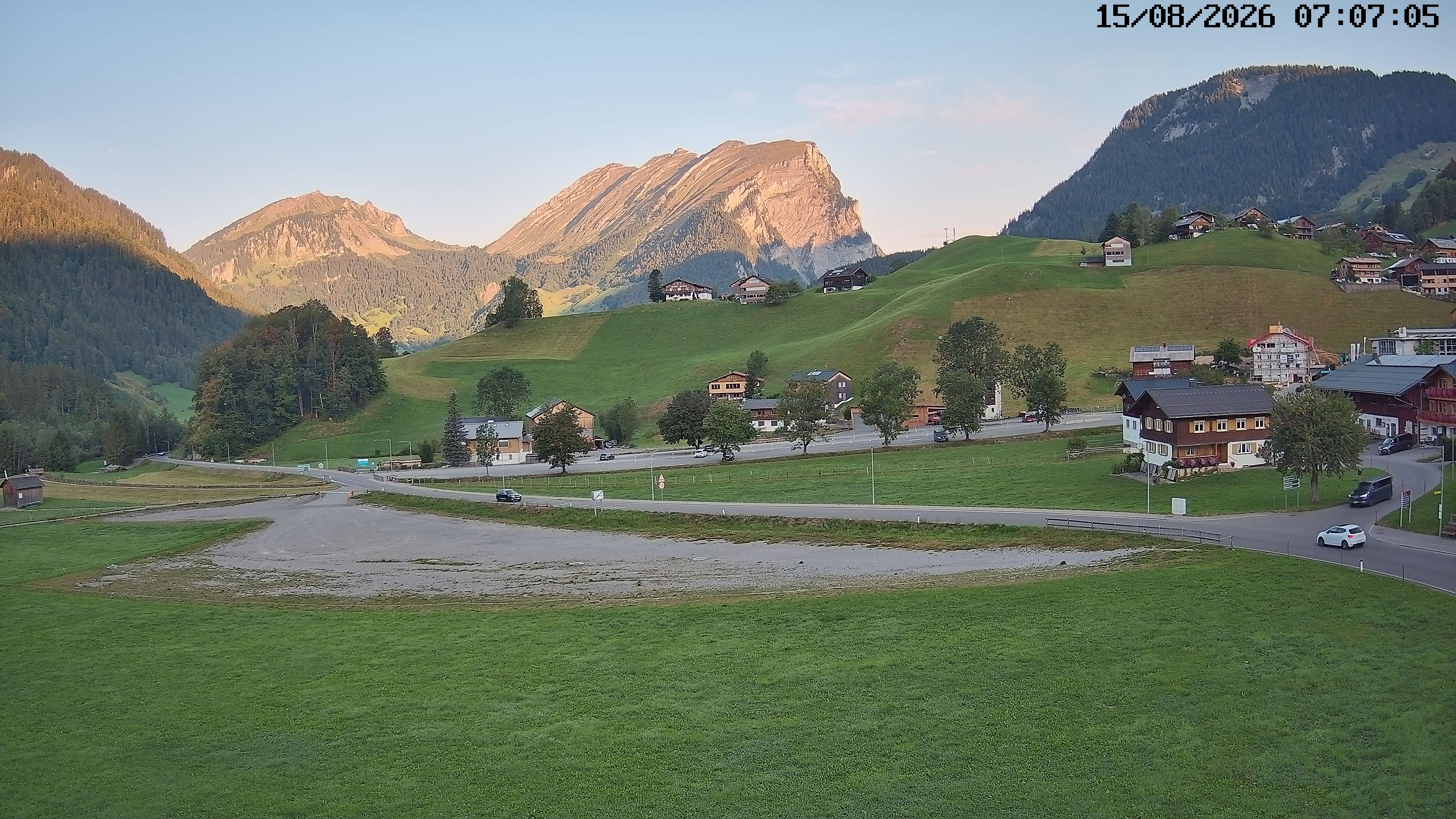 Archiv Foto Webcam Schoppernau: Ausblick Hotel Elisabeth