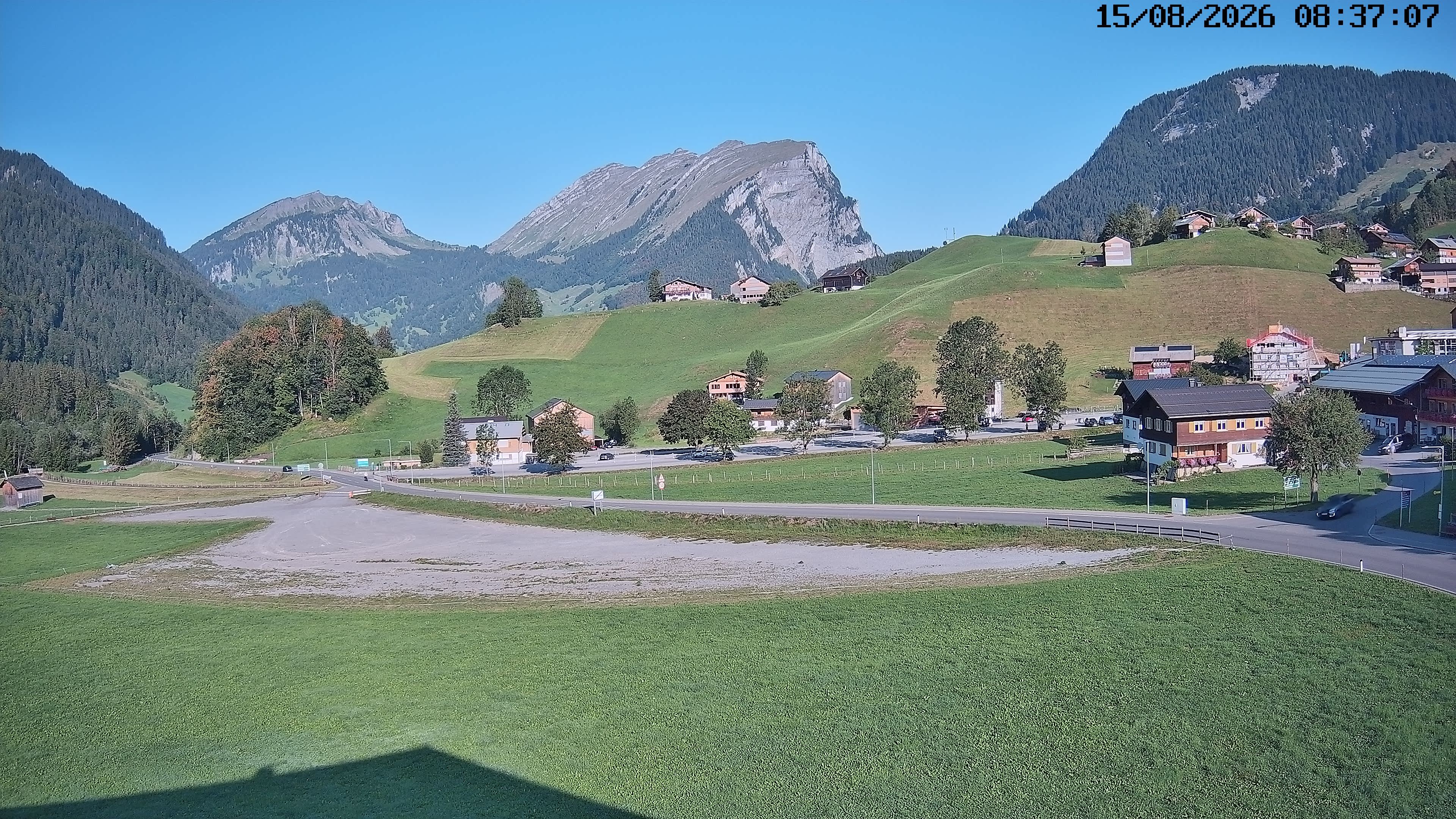 Archiv Foto Webcam Schoppernau: Ausblick Hotel Elisabeth