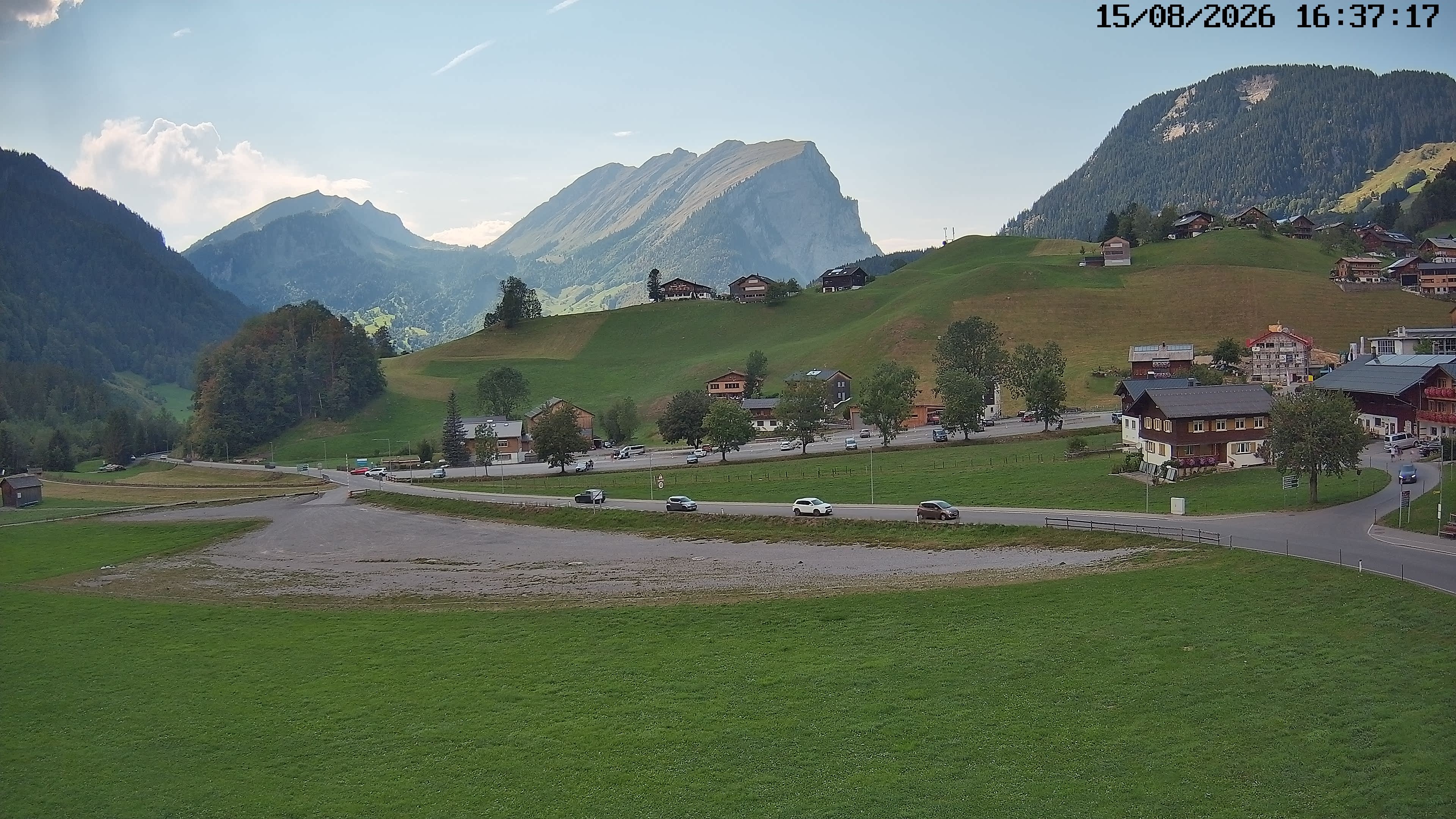 Archiv Foto Webcam Schoppernau: Ausblick Hotel Elisabeth