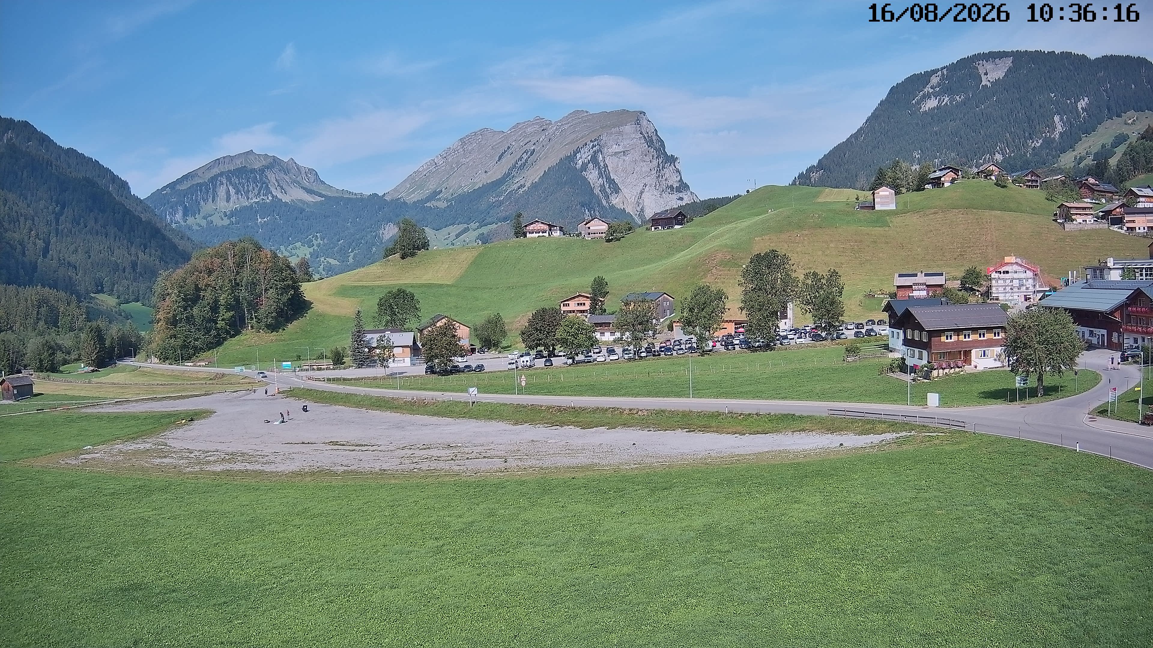 Archiv Foto Webcam Schoppernau: Ausblick Hotel Elisabeth