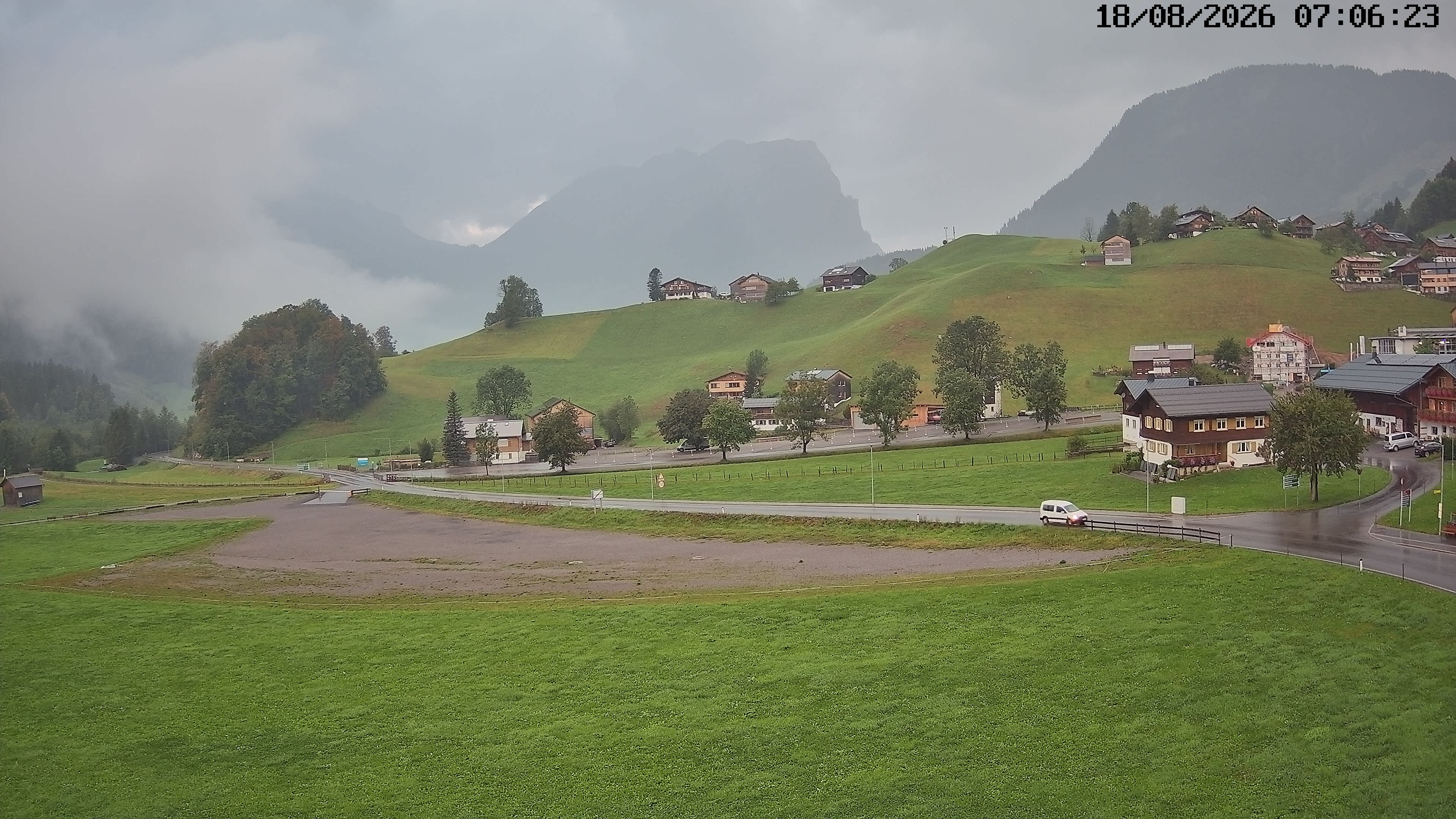 Archiv Foto Webcam Schoppernau: Ausblick Hotel Elisabeth