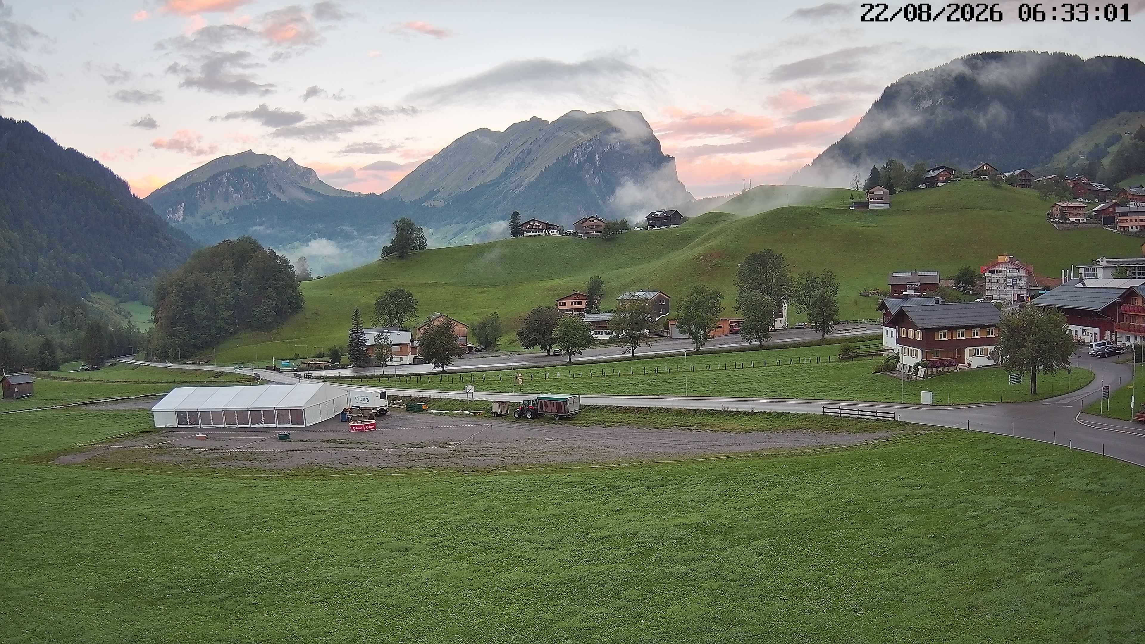 Archiv Foto Webcam Schoppernau: Ausblick Hotel Elisabeth