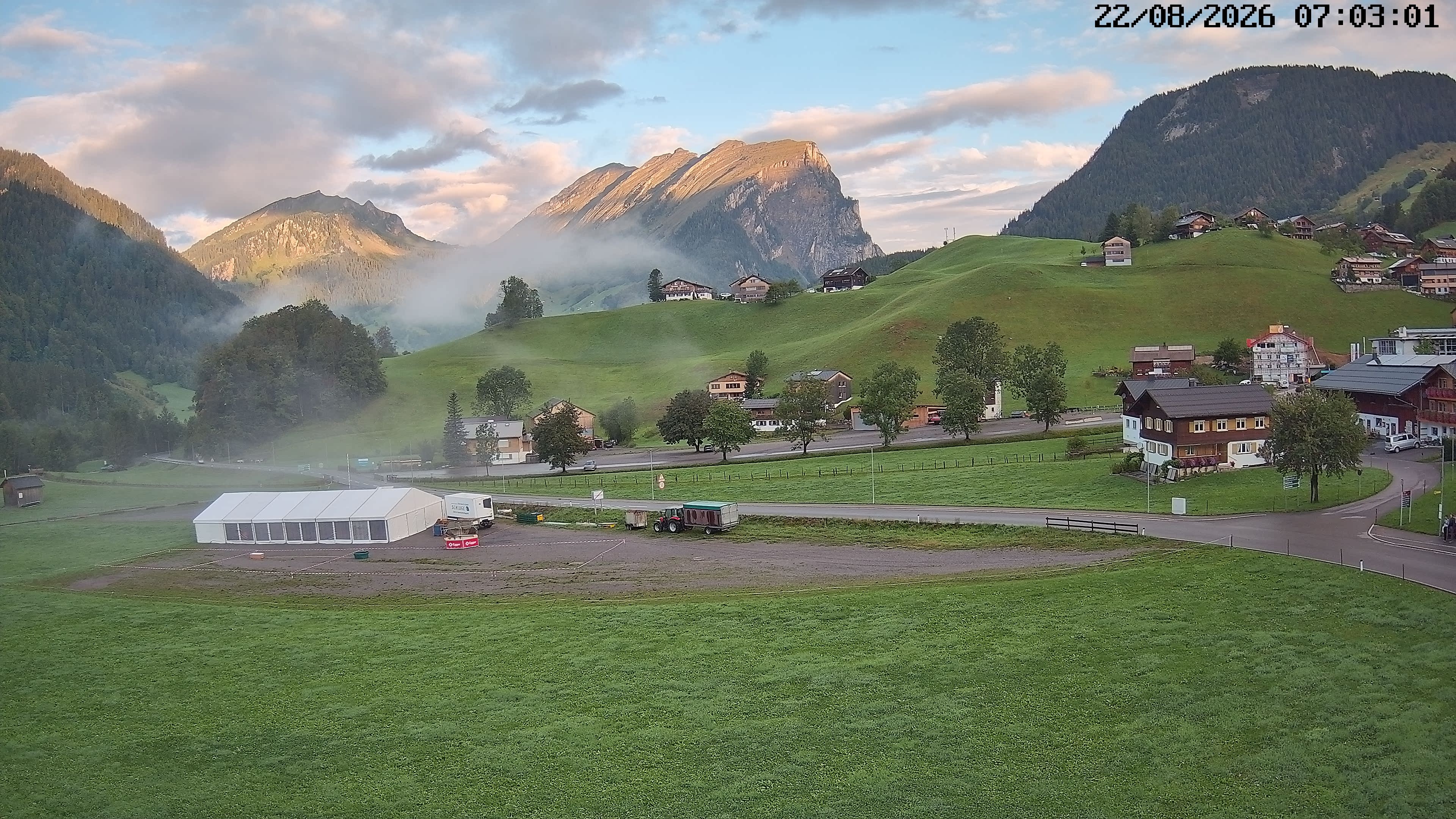 Archived image Webcam Schoppernau - Hotel Elisabeth