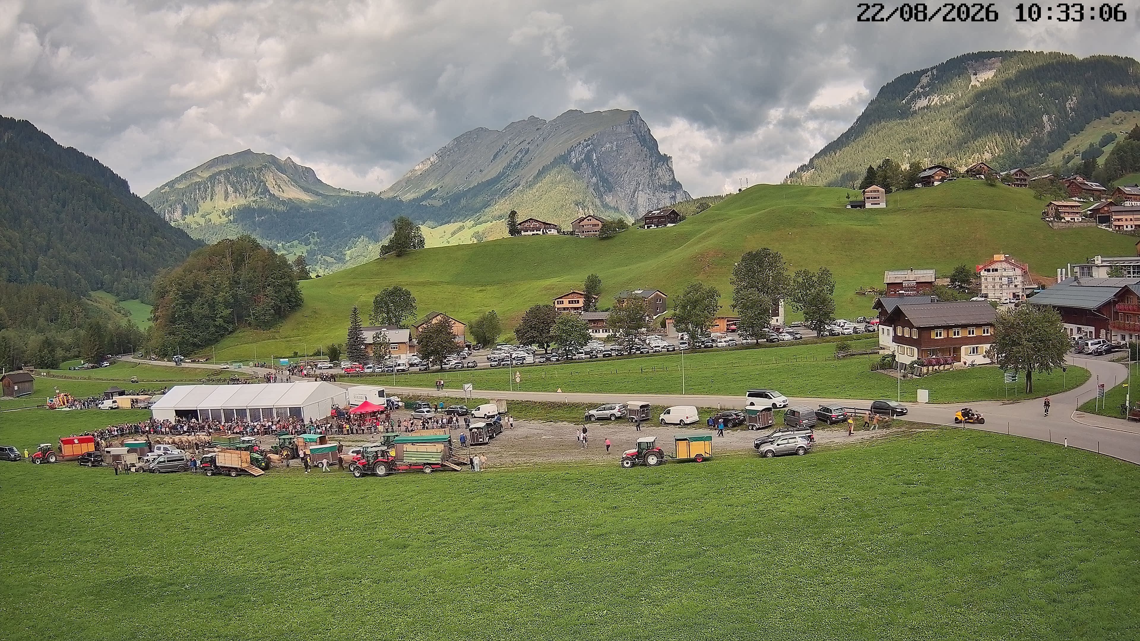 Archived image Webcam Schoppernau - Hotel Elisabeth