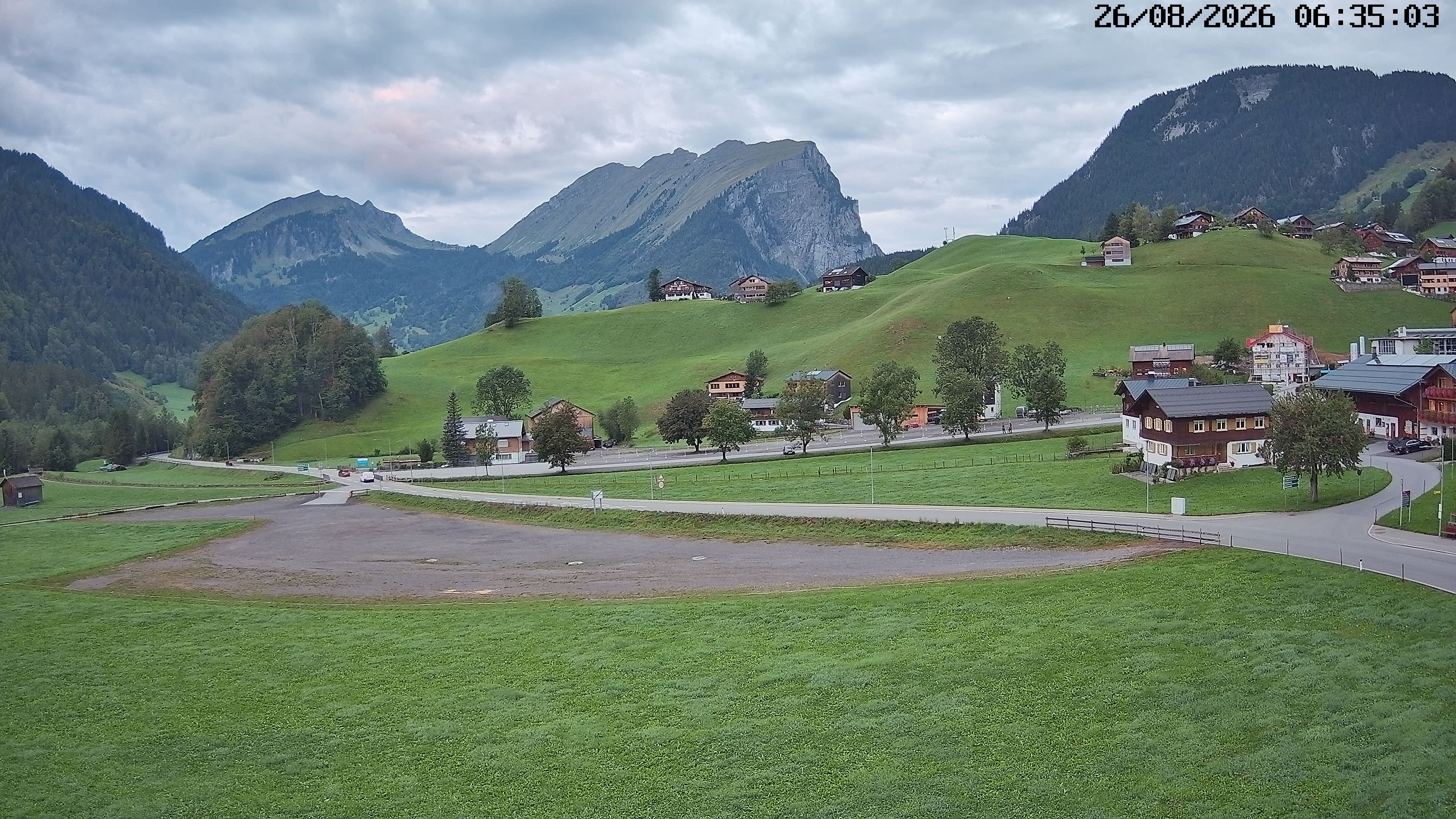 Archiv Foto Webcam Schoppernau: Ausblick Hotel Elisabeth