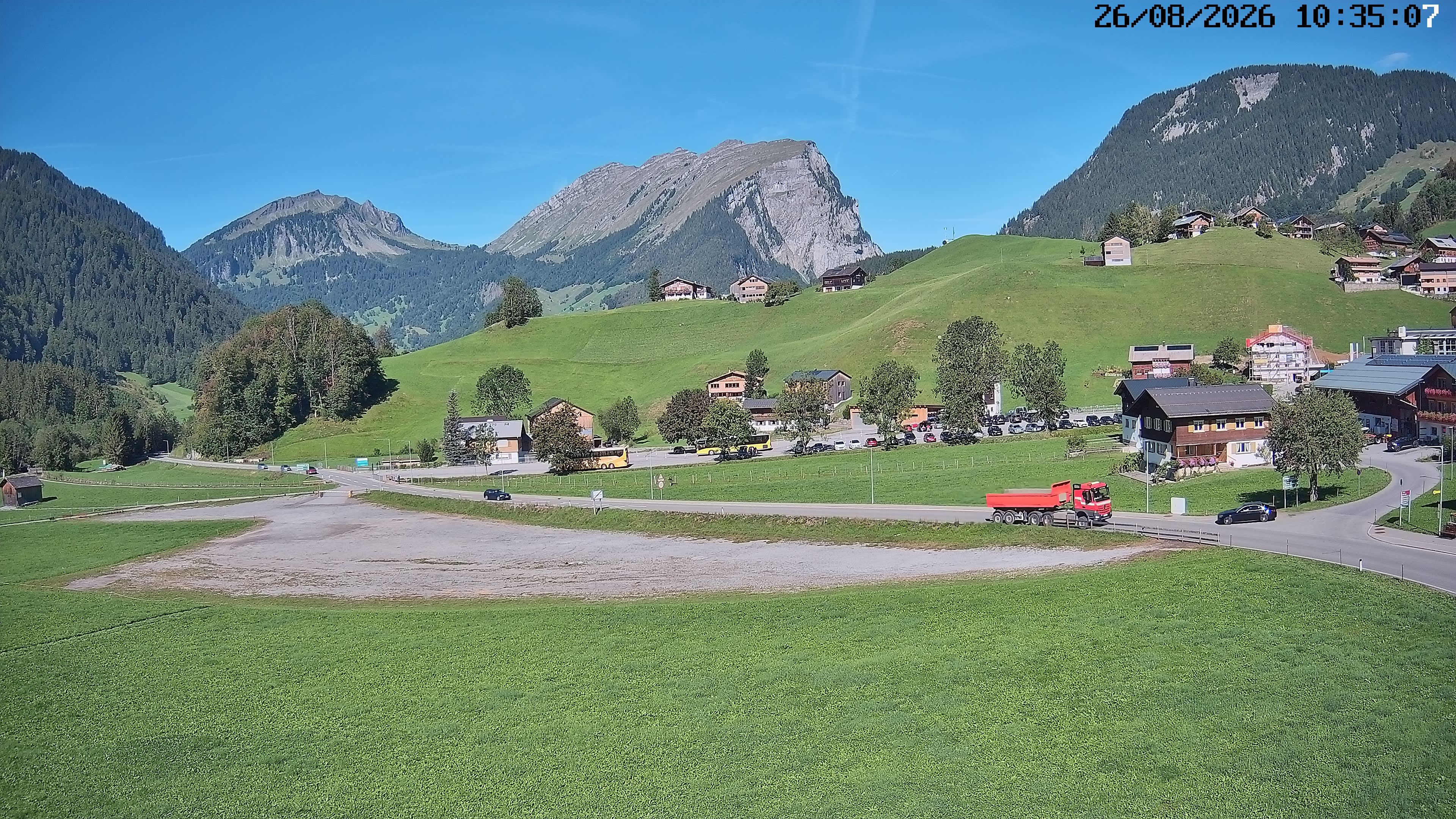Archiv Foto Webcam Schoppernau: Ausblick Hotel Elisabeth
