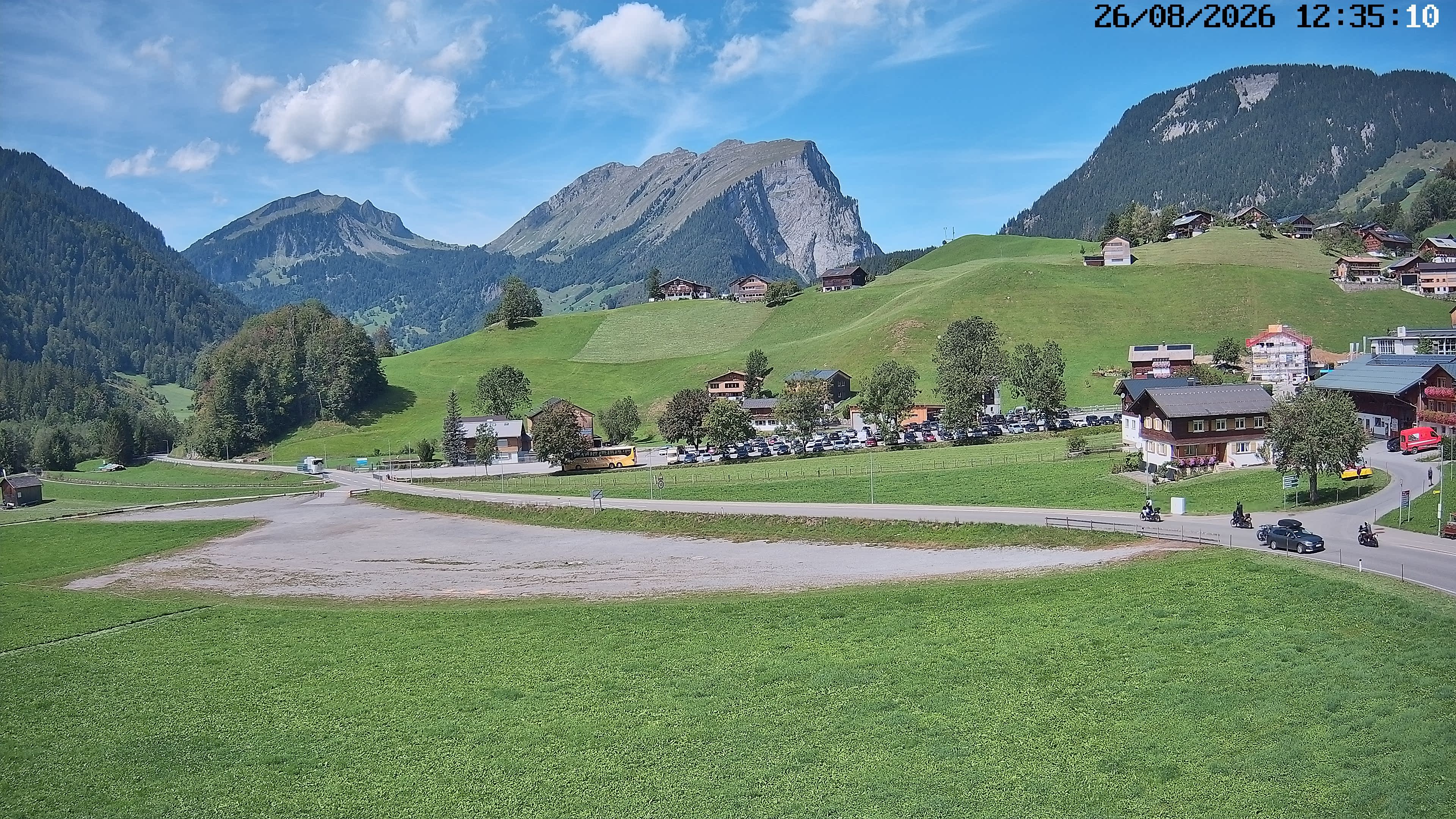 Archiv Foto Webcam Schoppernau: Ausblick Hotel Elisabeth