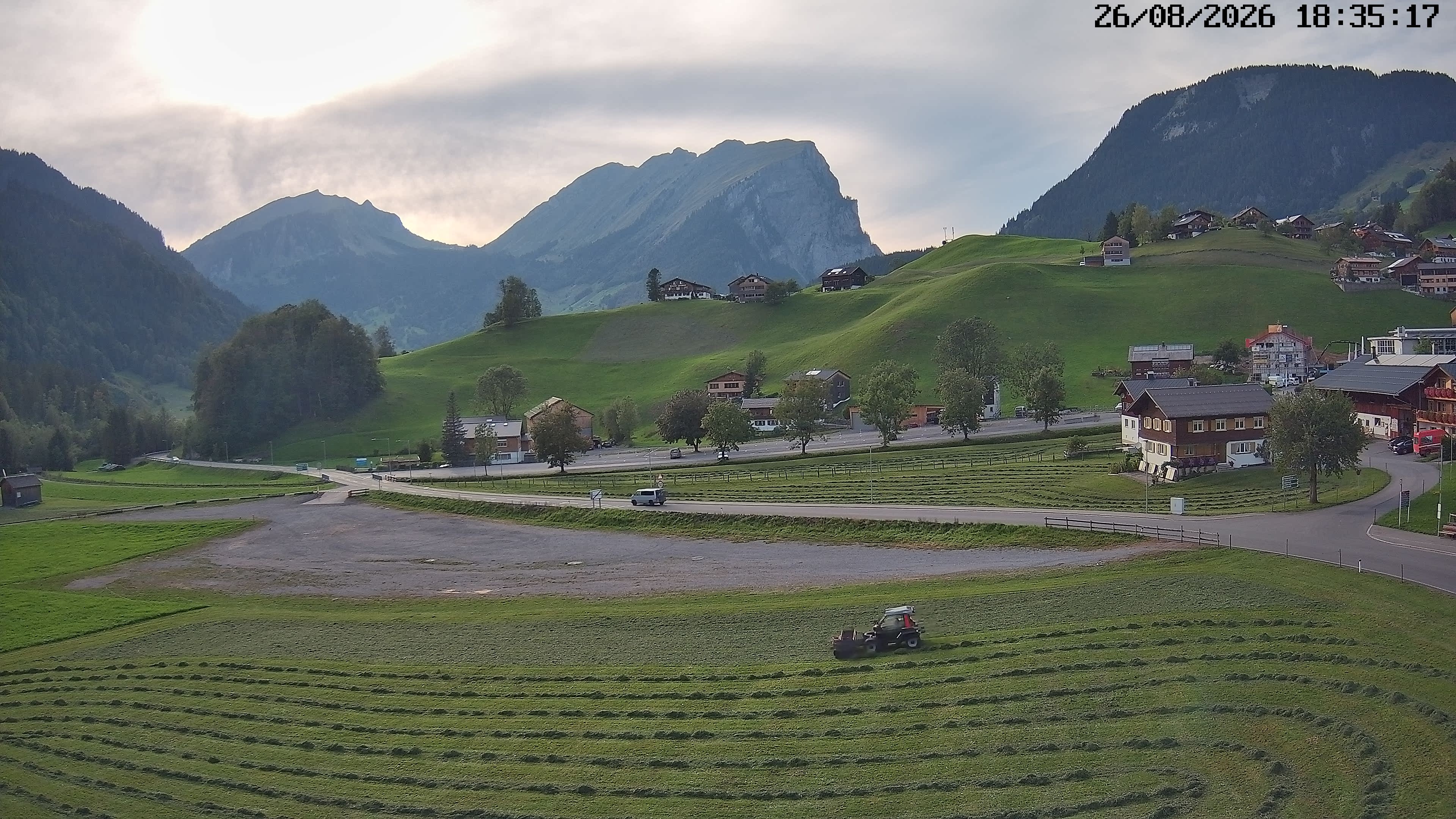 Archiv Foto Webcam Schoppernau: Ausblick Hotel Elisabeth