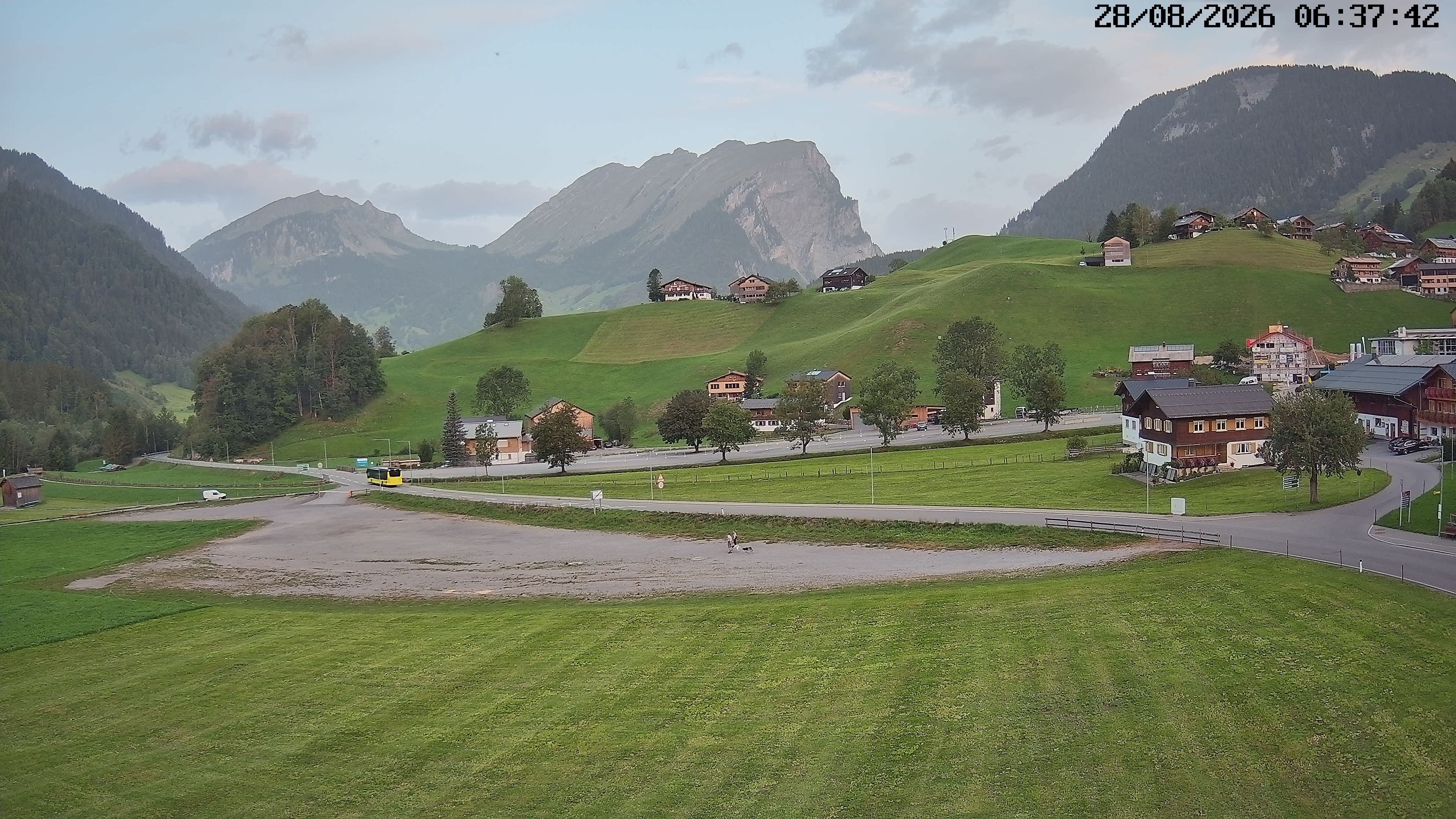 Archiv Foto Webcam Schoppernau: Ausblick Hotel Elisabeth