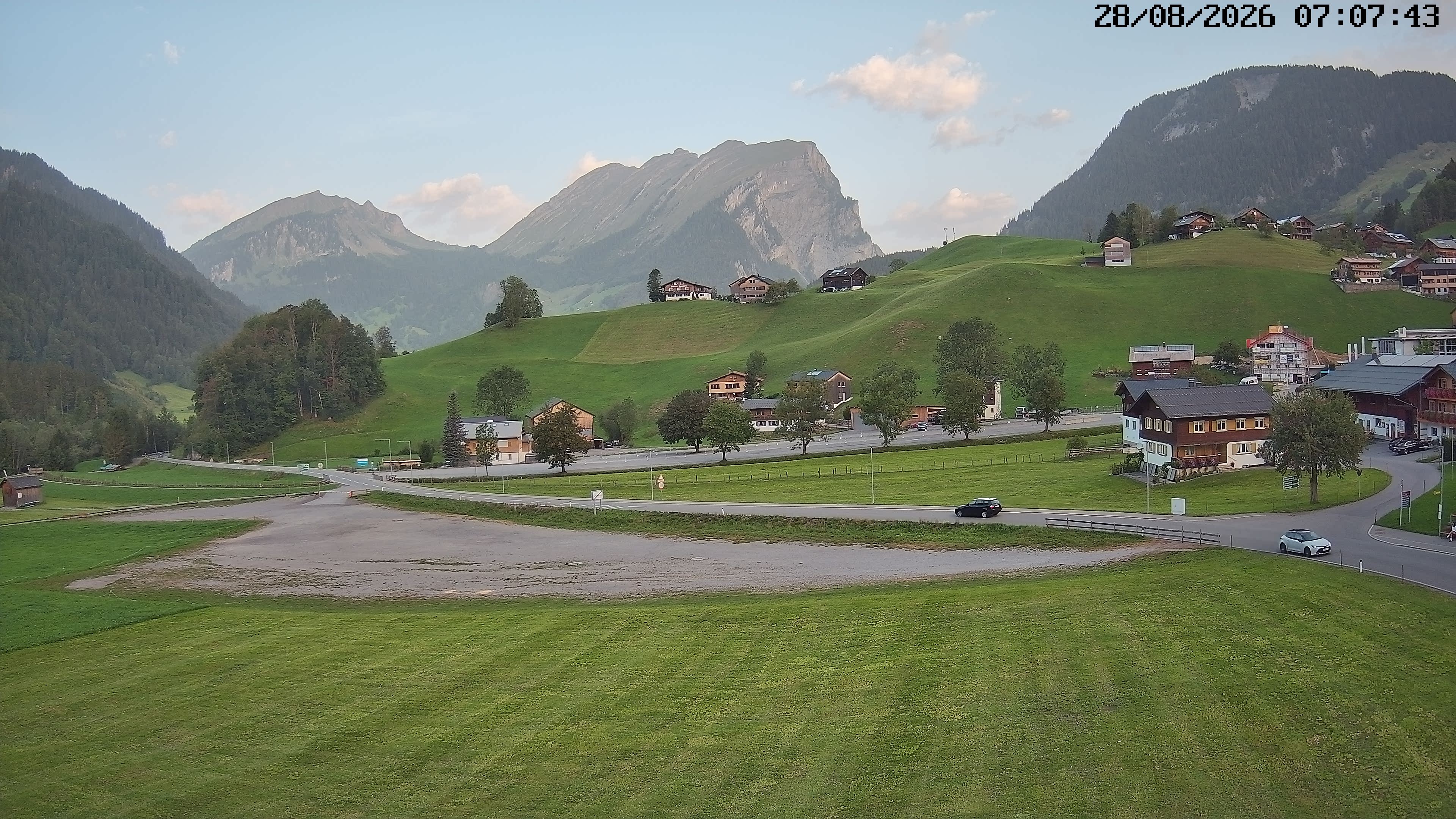 Archiv Foto Webcam Schoppernau: Ausblick Hotel Elisabeth