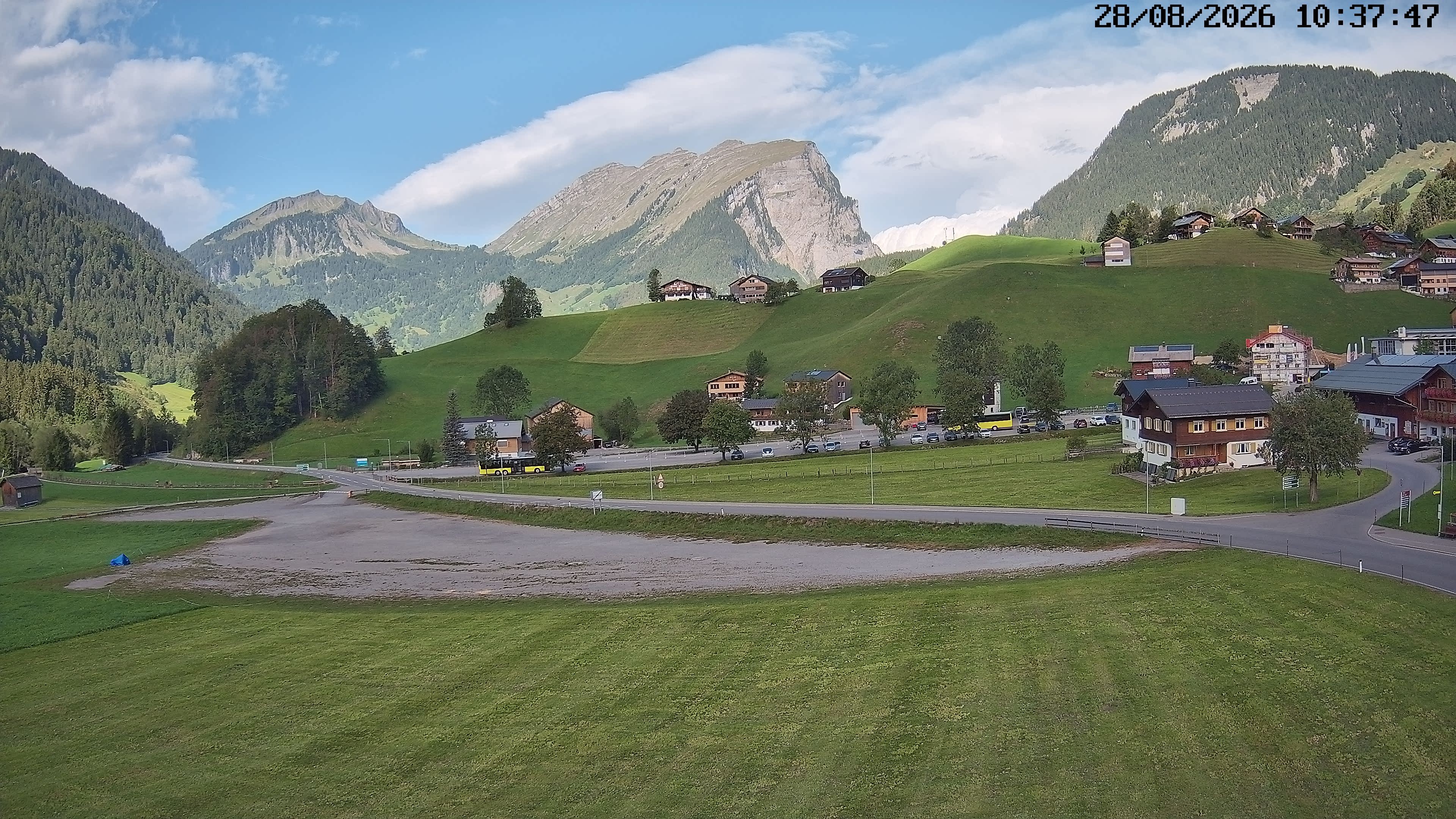 Archiv Foto Webcam Schoppernau: Ausblick Hotel Elisabeth