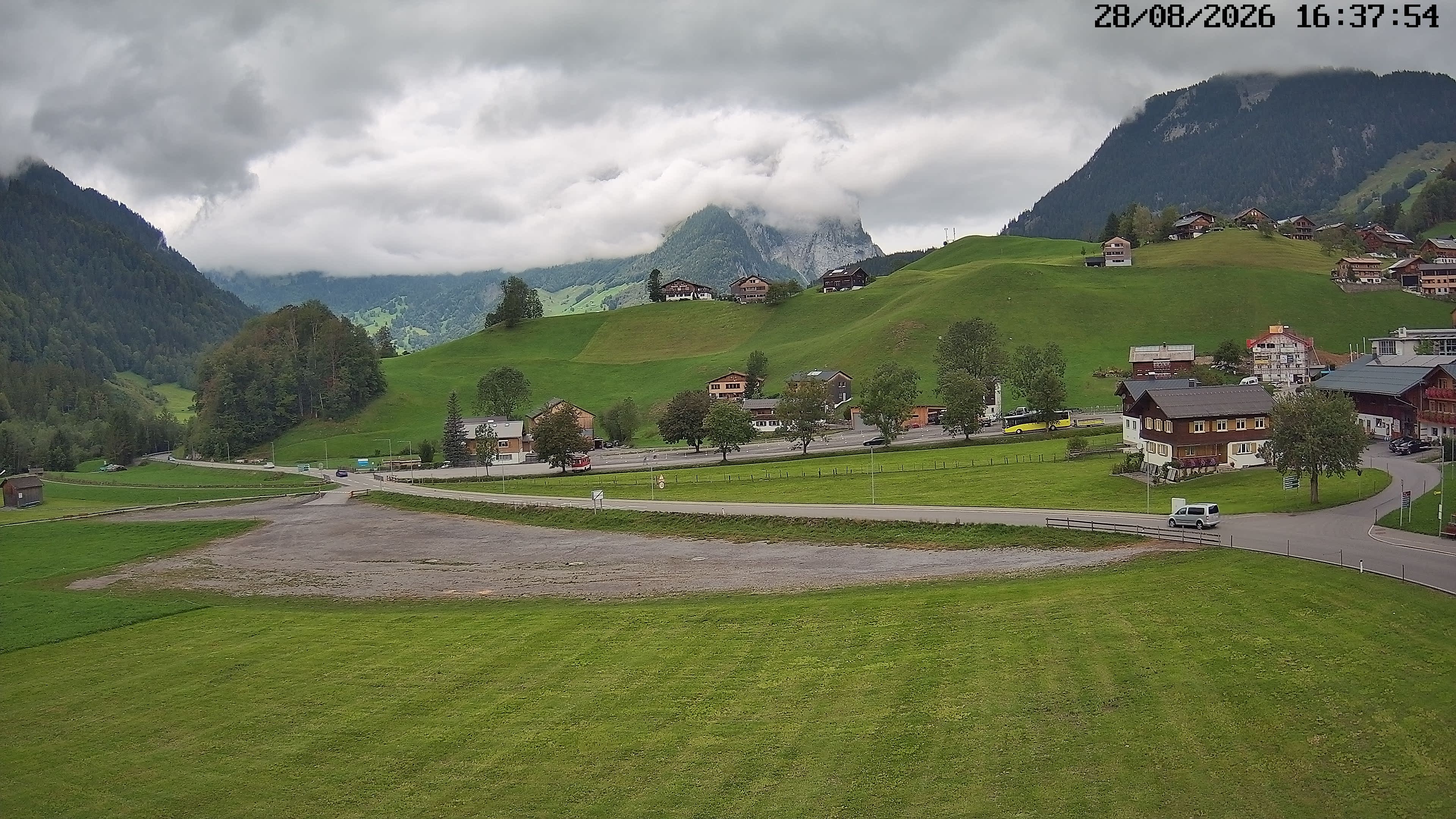 Archiv Foto Webcam Schoppernau: Ausblick Hotel Elisabeth