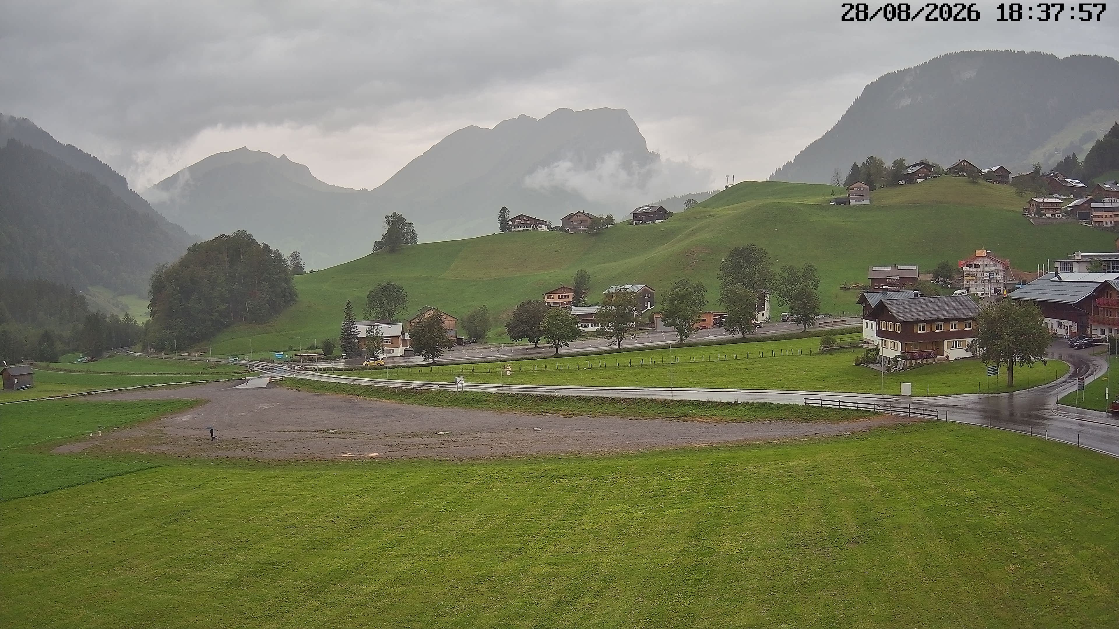 Archiv Foto Webcam Schoppernau: Ausblick Hotel Elisabeth