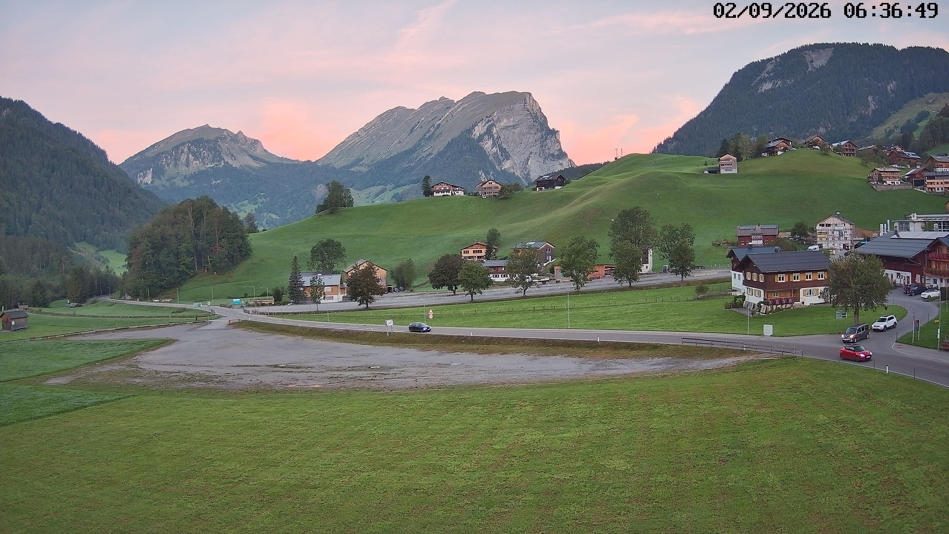 Archiv Foto Webcam Schoppernau: Ausblick Hotel Elisabeth