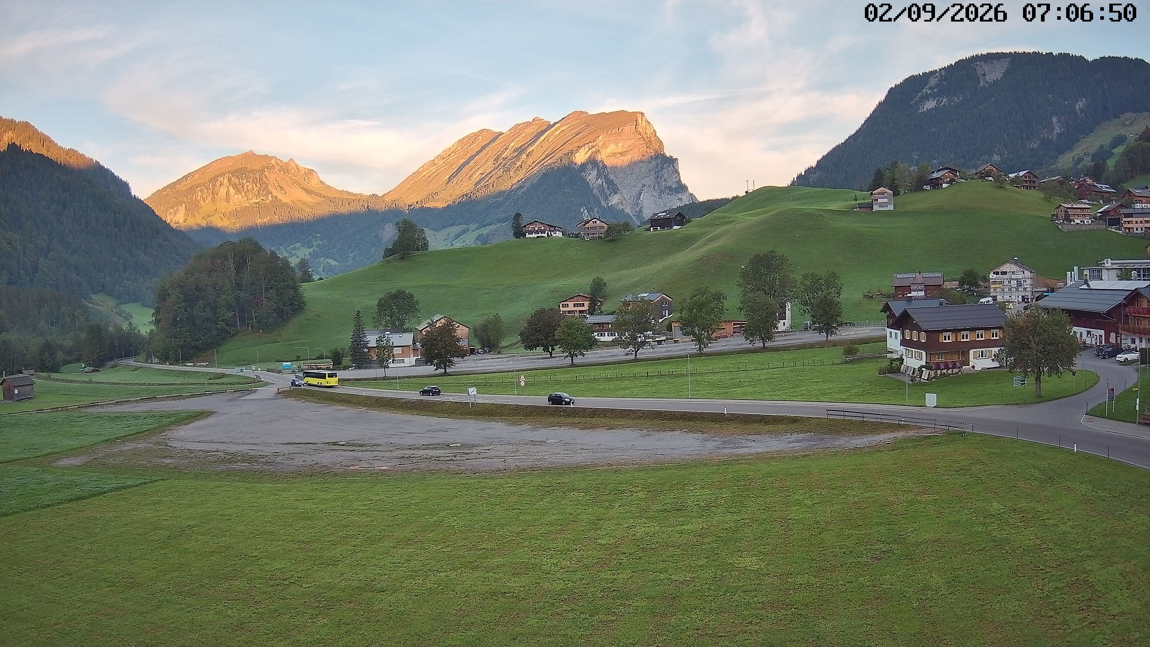 Archiv Foto Webcam Schoppernau: Ausblick Hotel Elisabeth
