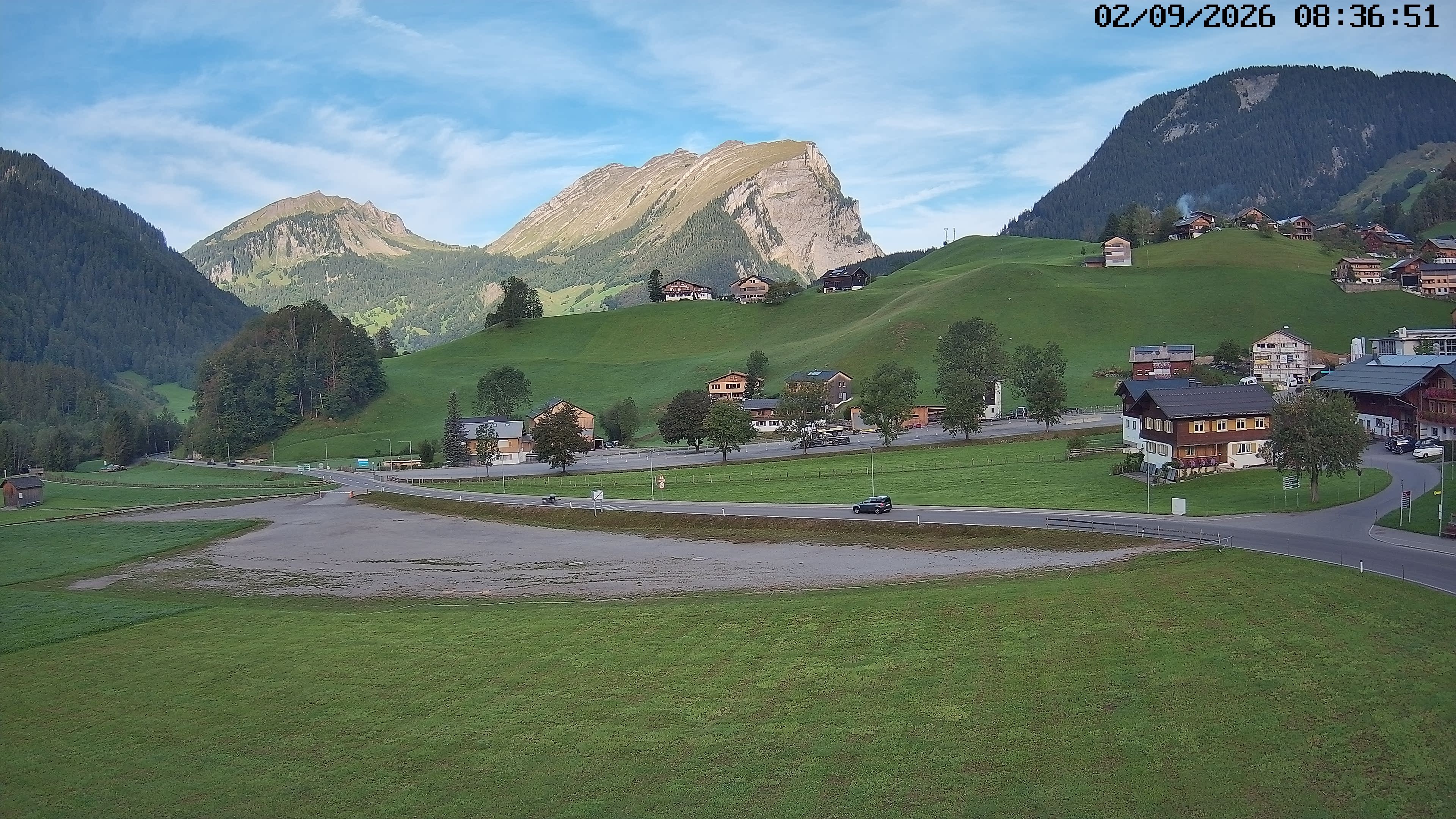 Archiv Foto Webcam Schoppernau: Ausblick Hotel Elisabeth
