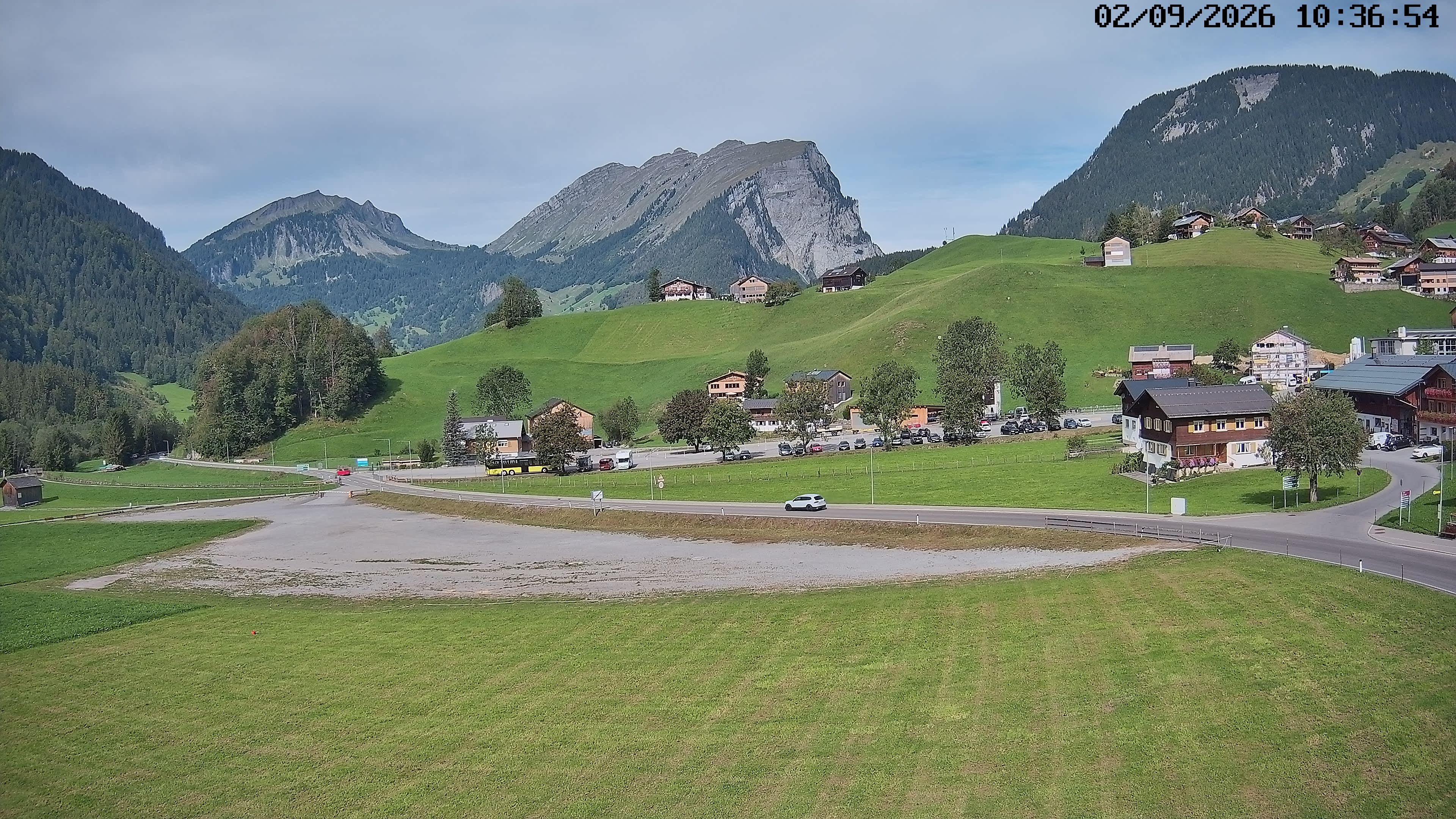 Archiv Foto Webcam Schoppernau: Ausblick Hotel Elisabeth