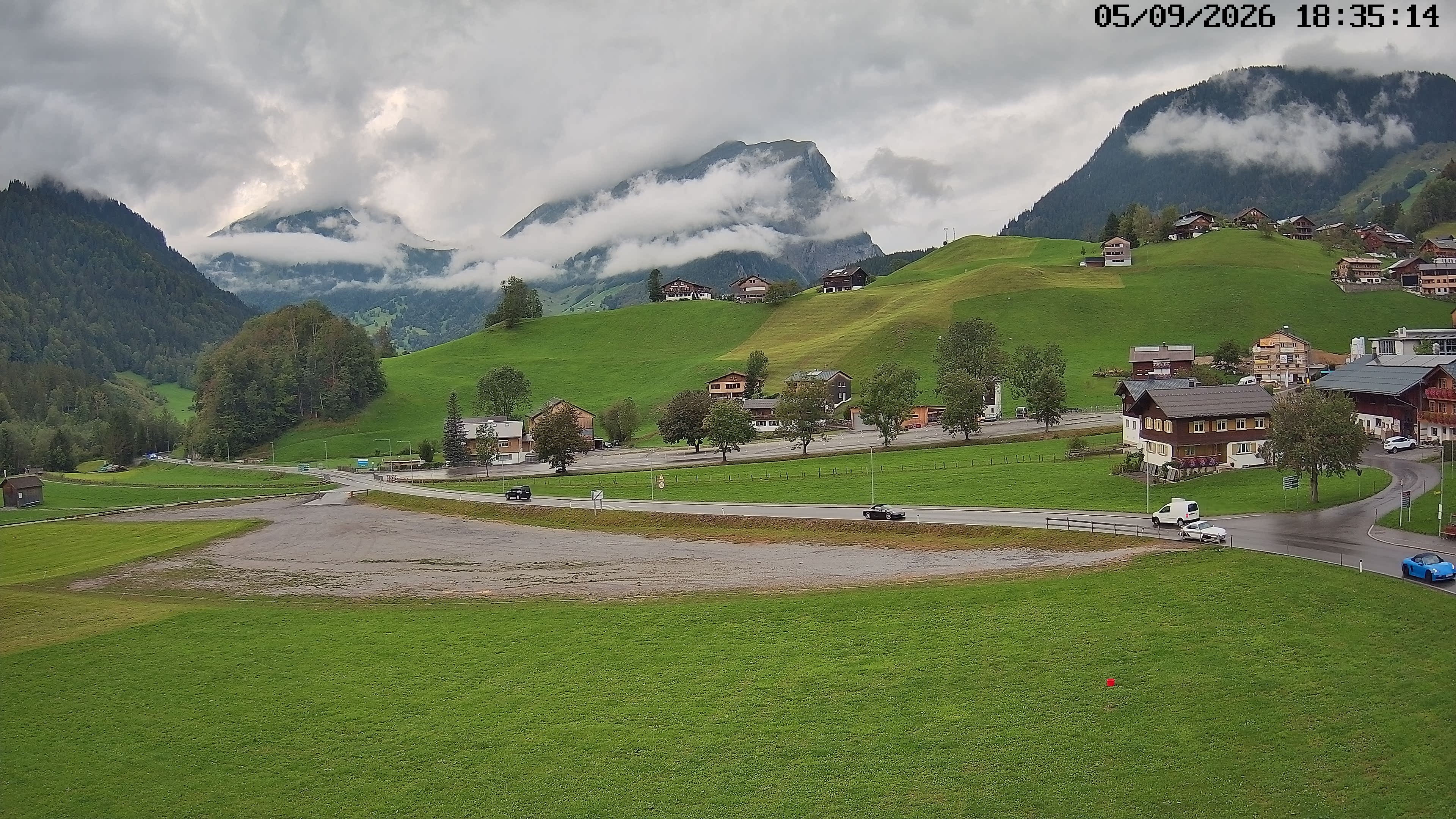 Archived image Webcam Schoppernau - Hotel Elisabeth
