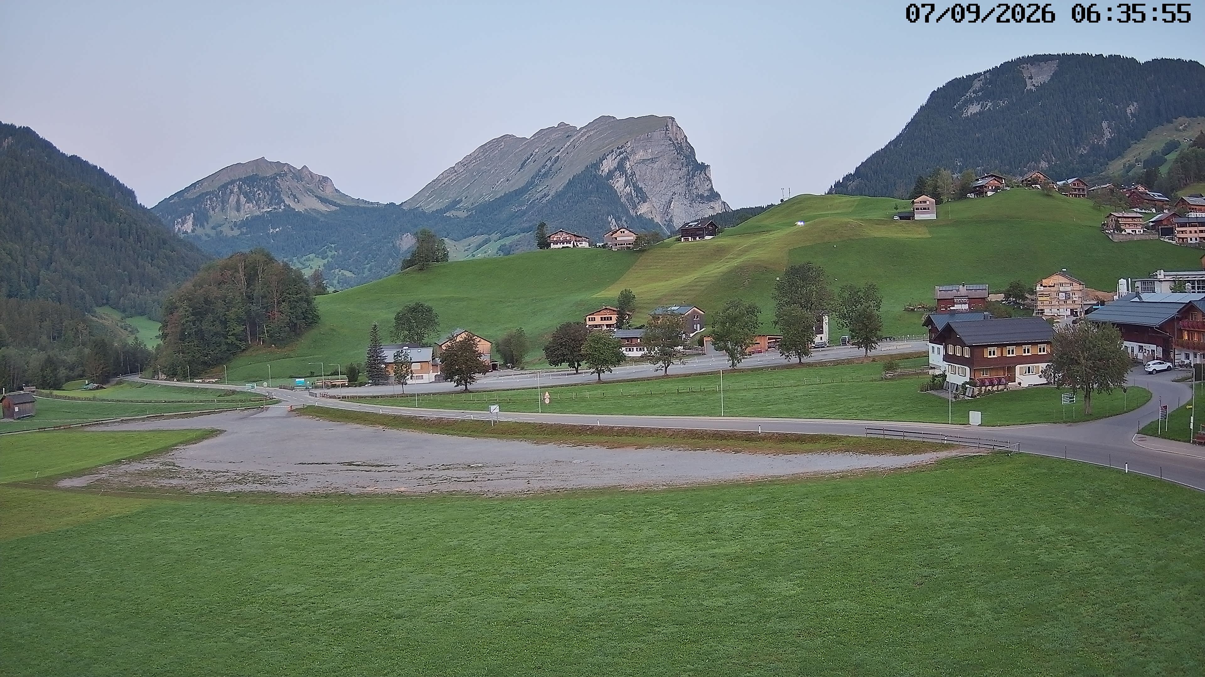 Archiv Foto Webcam Schoppernau: Ausblick Hotel Elisabeth