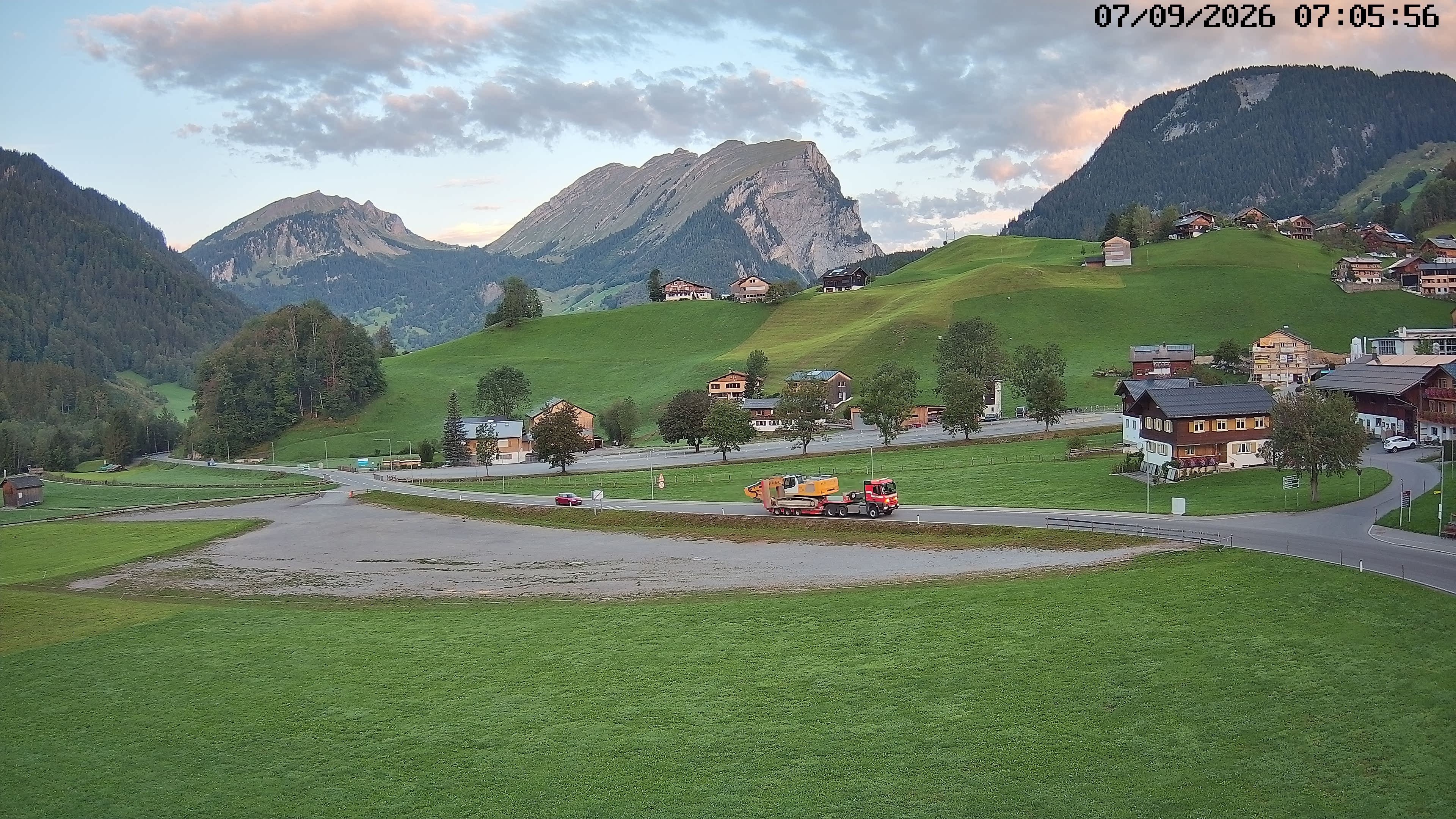 Archiv Foto Webcam Schoppernau: Ausblick Hotel Elisabeth