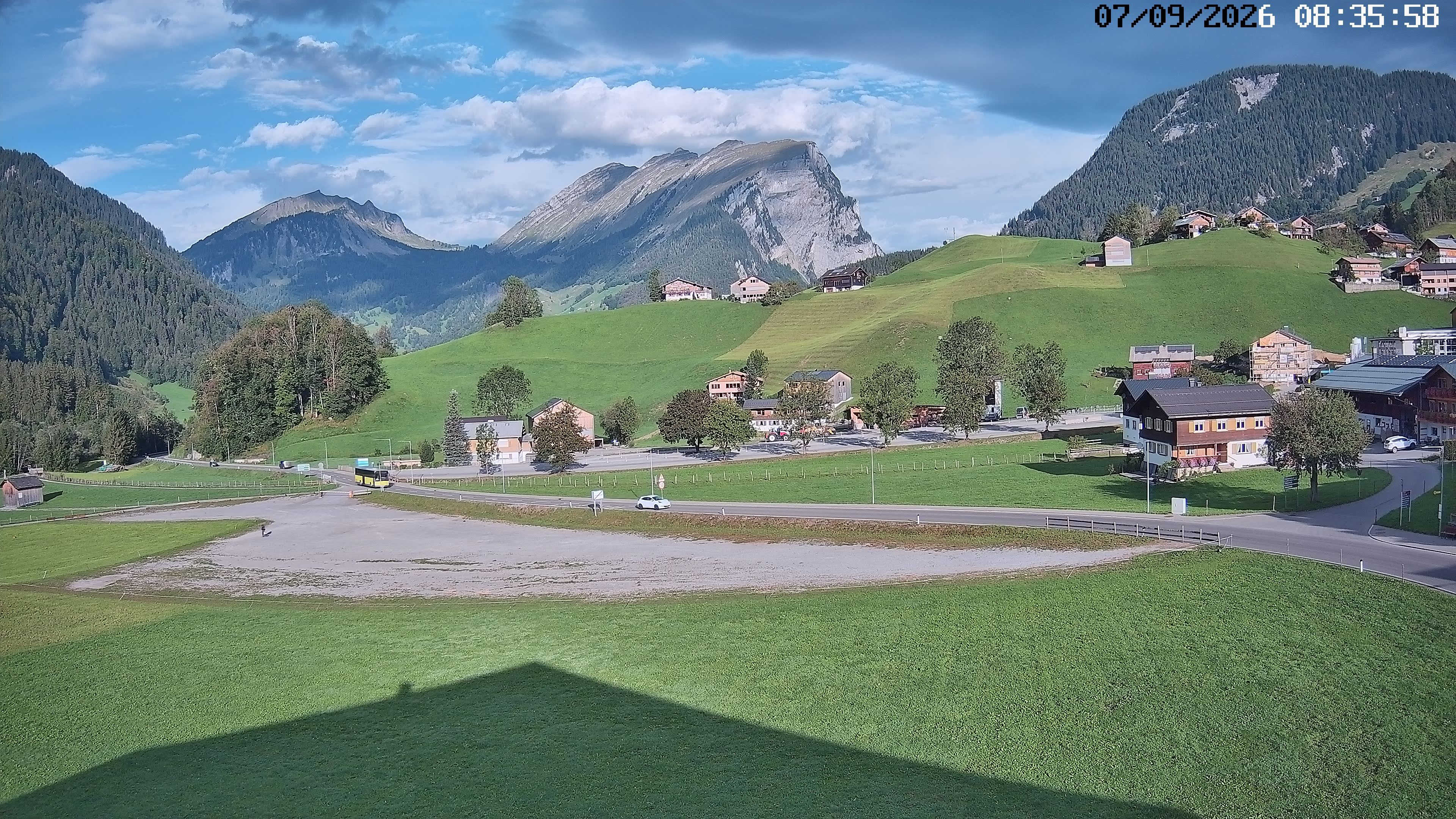 Archiv Foto Webcam Schoppernau: Ausblick Hotel Elisabeth