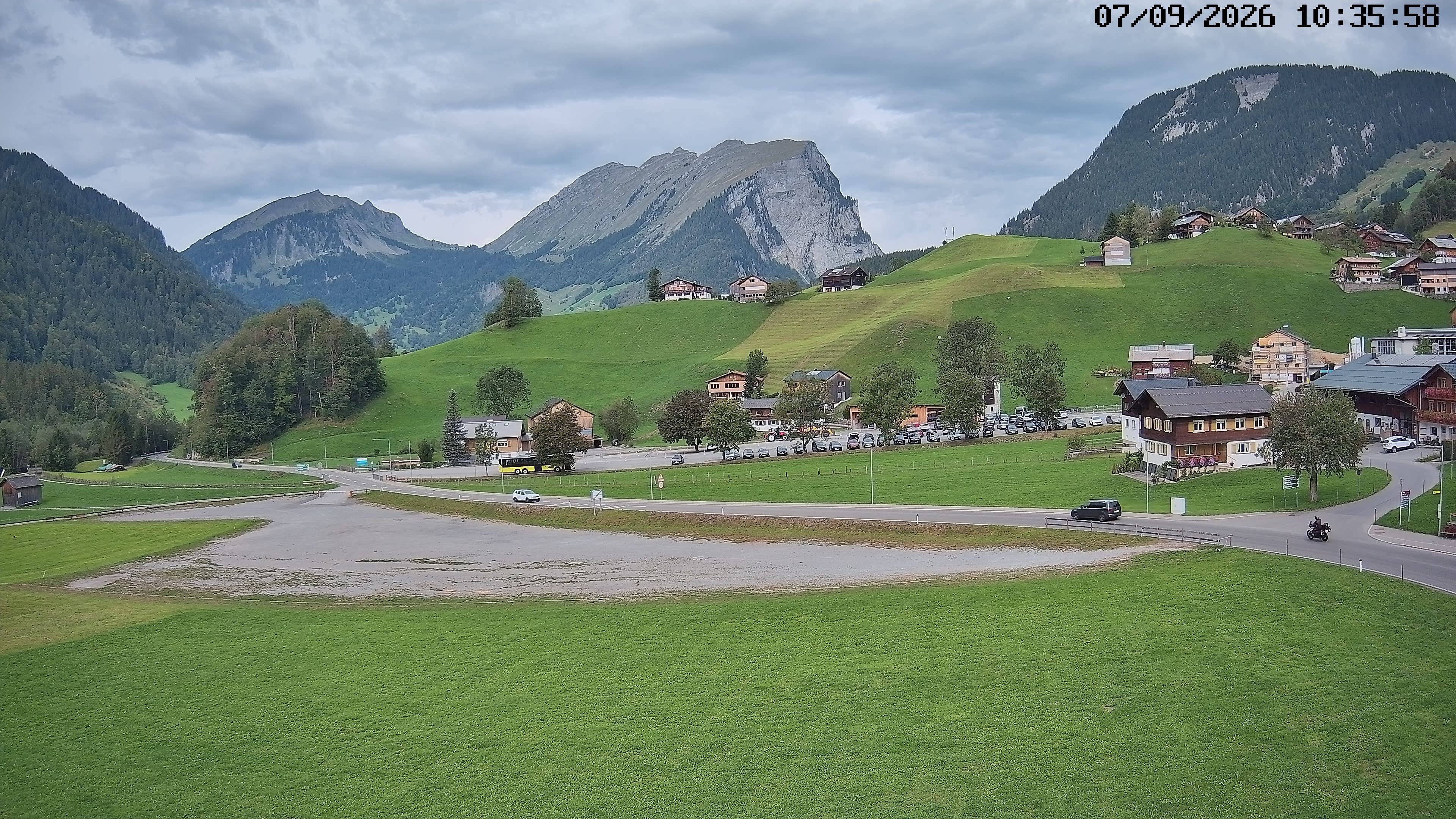 Archiv Foto Webcam Schoppernau: Ausblick Hotel Elisabeth