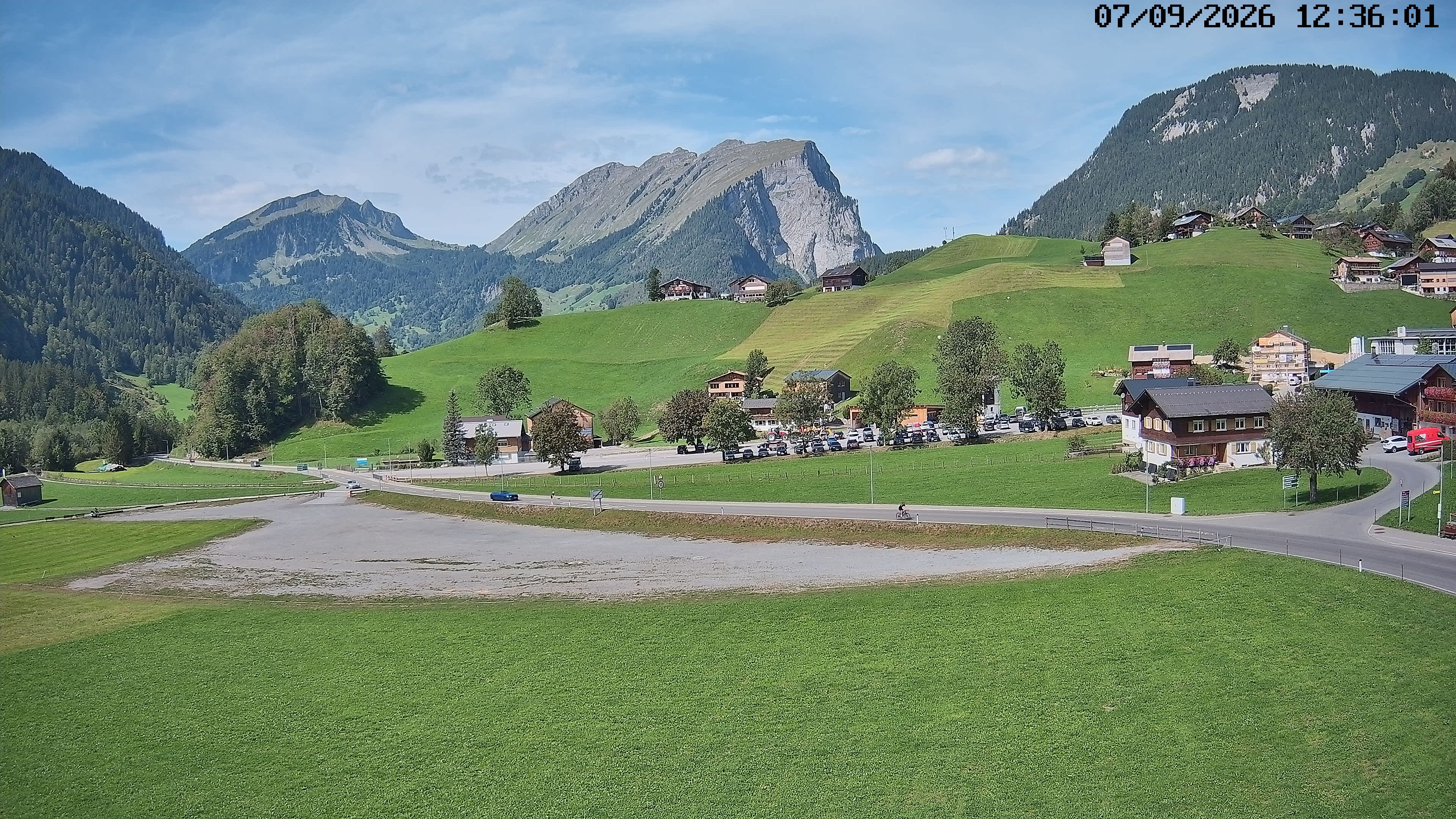 Archiv Foto Webcam Schoppernau: Ausblick Hotel Elisabeth