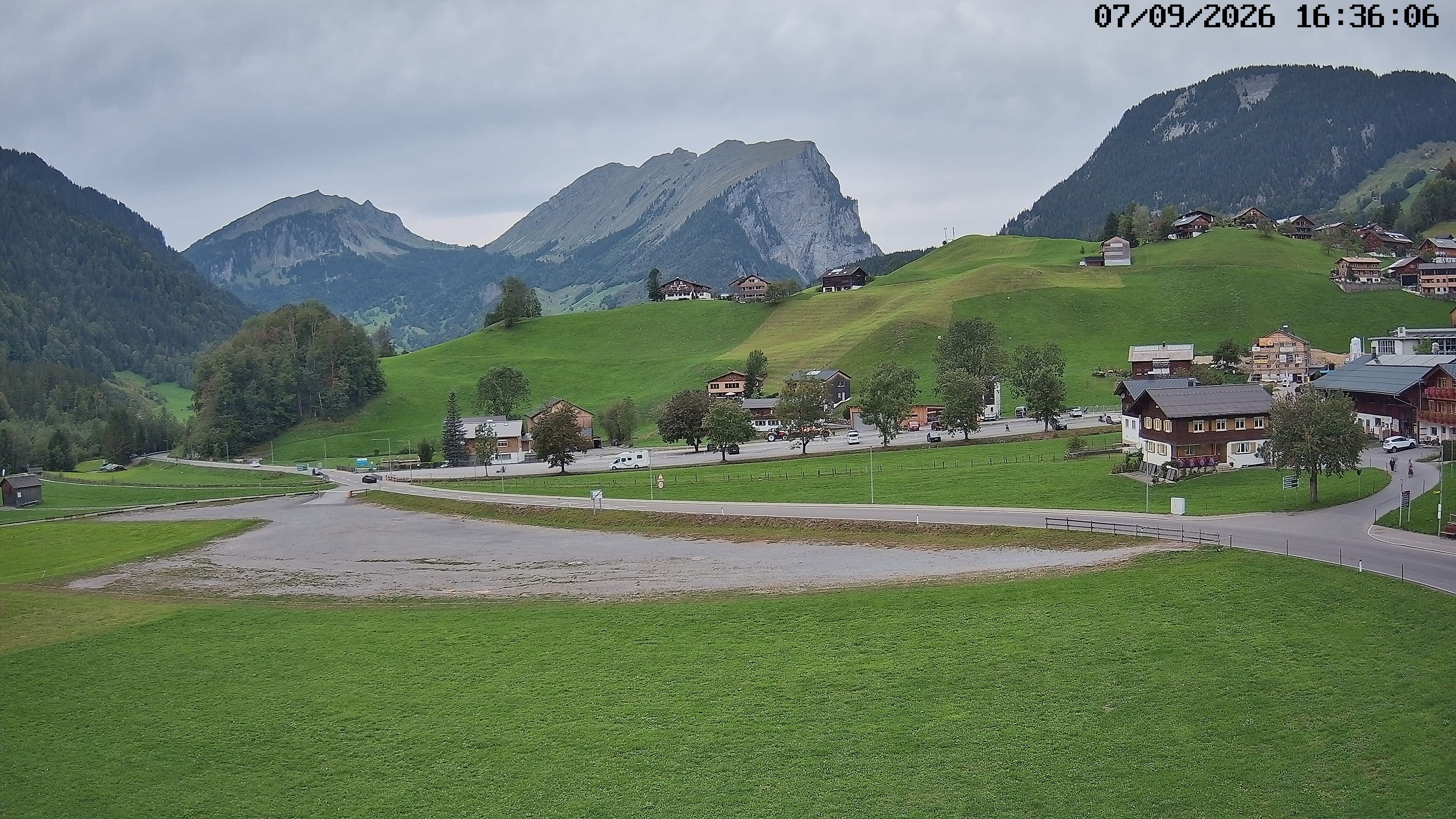 Archiv Foto Webcam Schoppernau: Ausblick Hotel Elisabeth